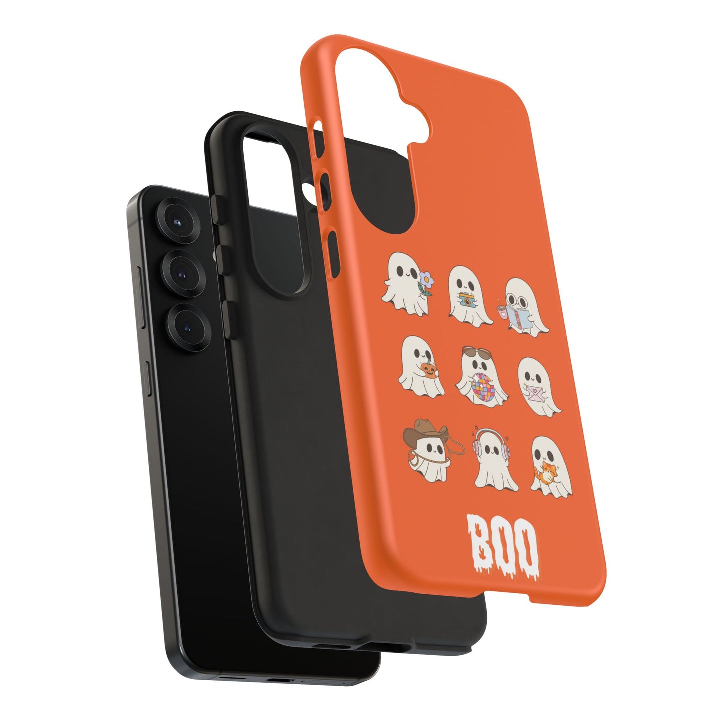 Ghostly Boo Phone Case, Halloween Cases, Cute Ghost Phone Cover, Trick-or-Treat Accessories, Spooky Gift for Halloween
