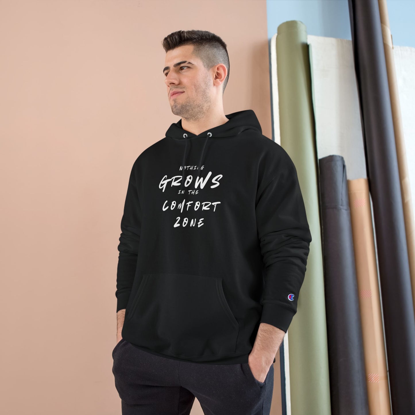 Nothing Grows in the Comfort Zone Motivational Hoodie