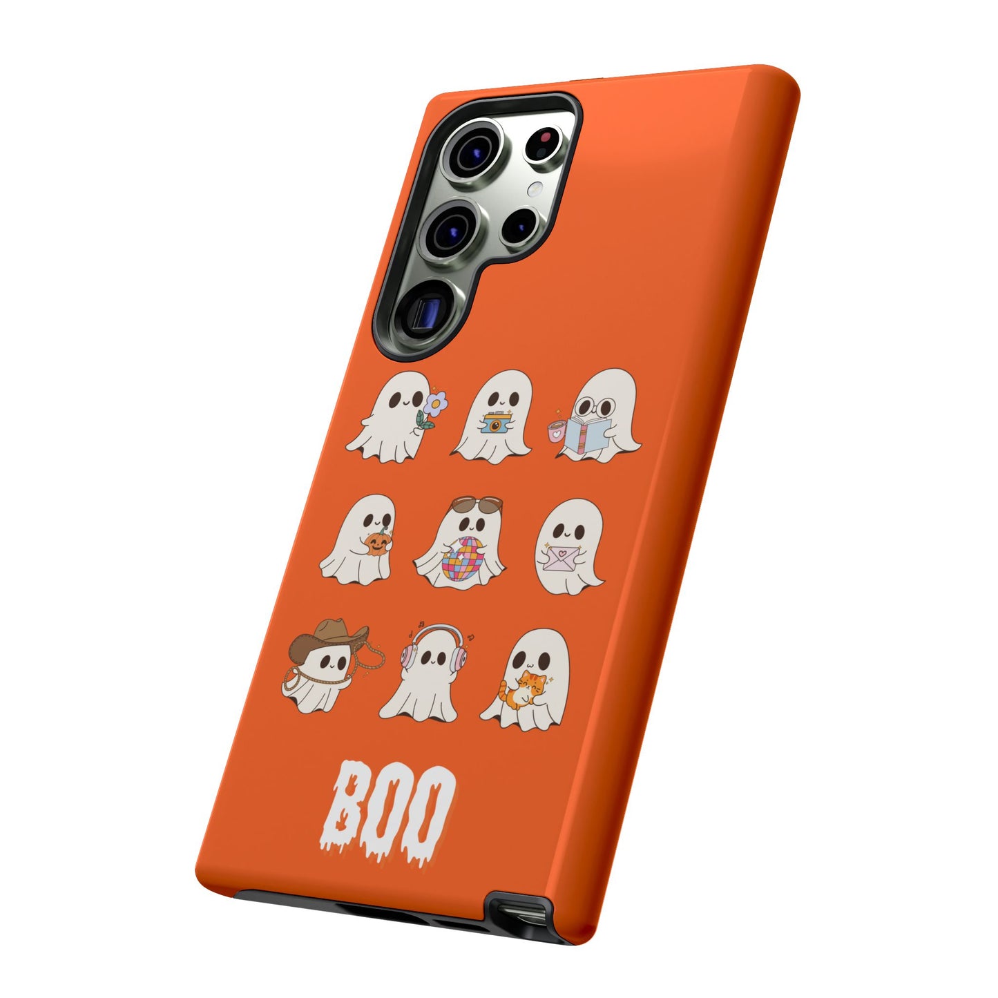 Ghostly Boo Phone Case, Halloween Cases, Cute Ghost Phone Cover, Trick-or-Treat Accessories, Spooky Gift for Halloween