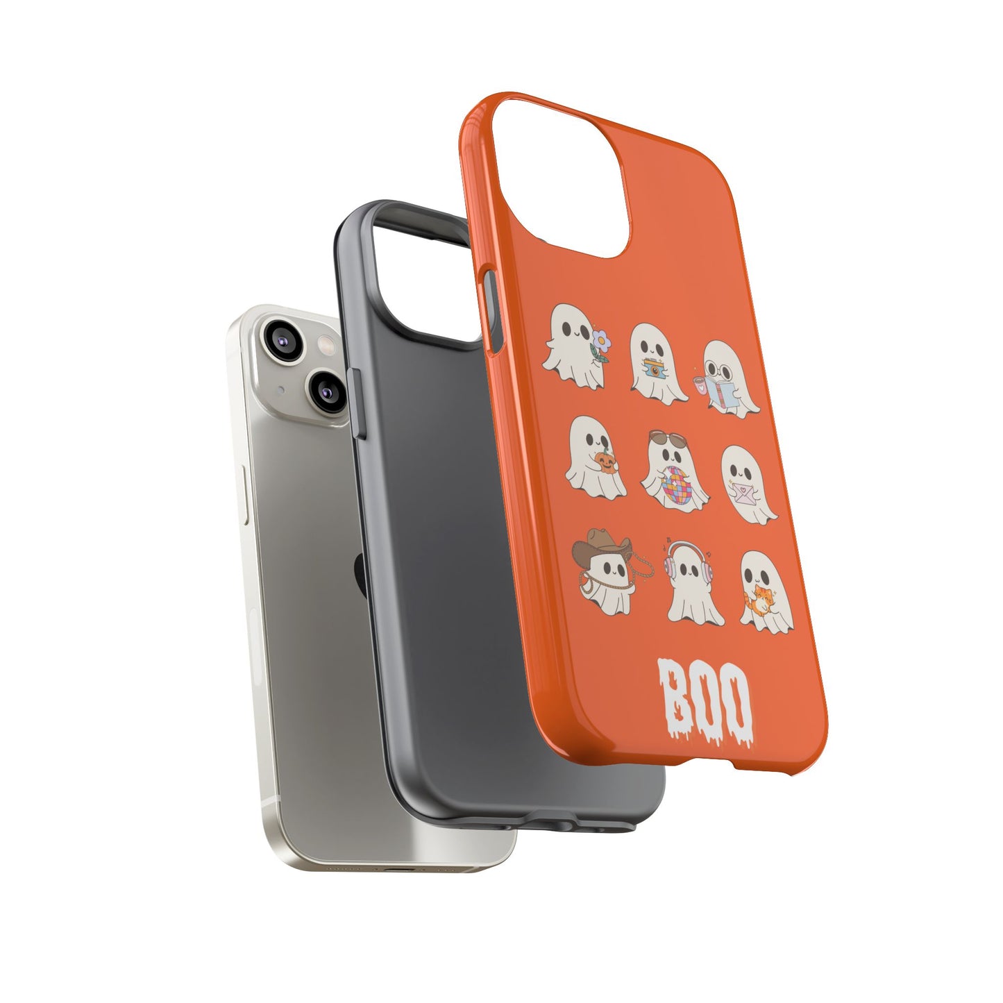 Ghostly Boo Phone Case, Halloween Cases, Cute Ghost Phone Cover, Trick-or-Treat Accessories, Spooky Gift for Halloween