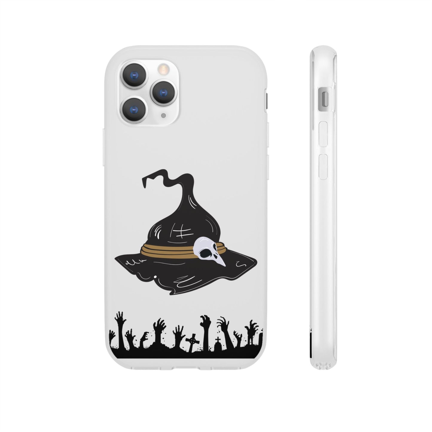 Halloween Witch Hat Flexi Cases, Spooky Phone Covers, Witchy Gift Ideas, Fall Decor, Unique Cellphone Accessories