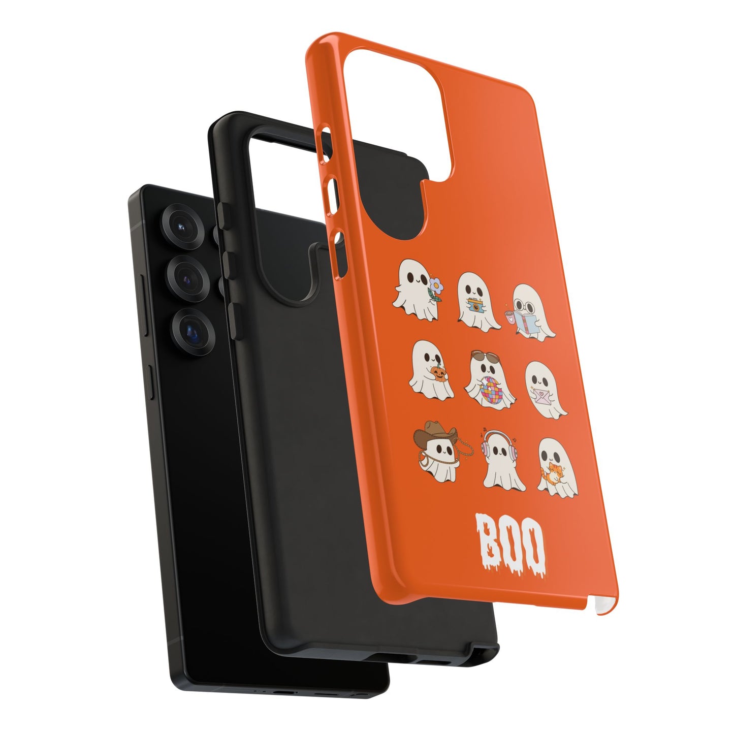 Ghostly Boo Phone Case, Halloween Cases, Cute Ghost Phone Cover, Trick-or-Treat Accessories, Spooky Gift for Halloween