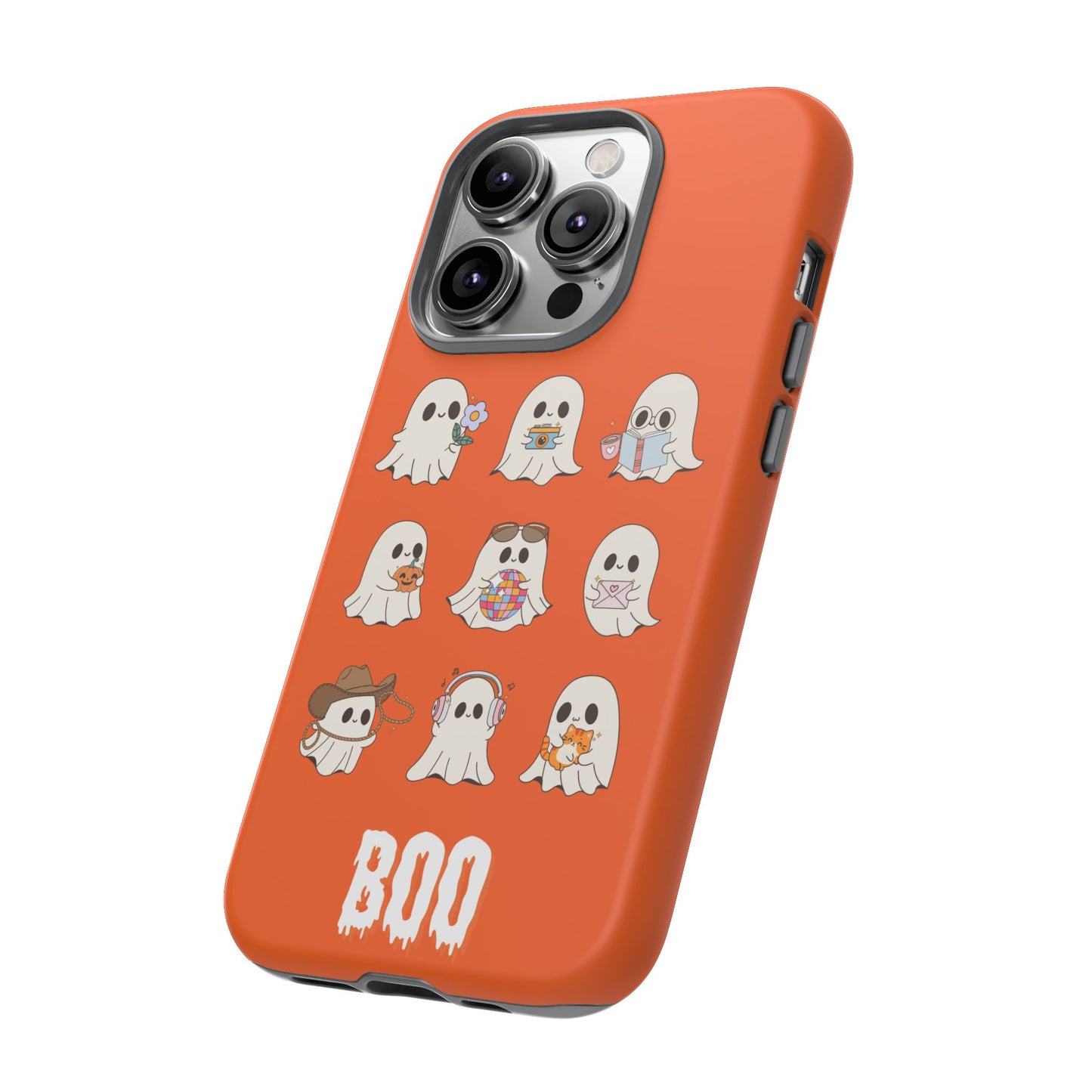 Ghostly Boo Phone Case, Halloween Cases, Cute Ghost Phone Cover, Trick-or-Treat Accessories, Spooky Gift for Halloween