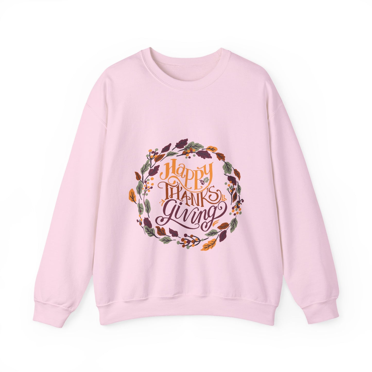 Happy Thanksgiving Crewneck Sweatshirt - Cozy Fall Apparel, Thanksgiving Gift, Unisex Pullover, Casual Fall Sweatshirt