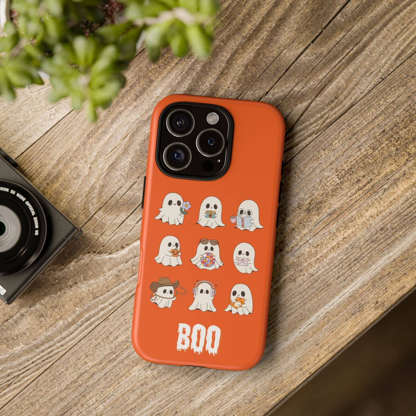 Ghostly Boo Phone Case, Halloween Cases, Cute Ghost Phone Cover, Trick-or-Treat Accessories, Spooky Gift for Halloween