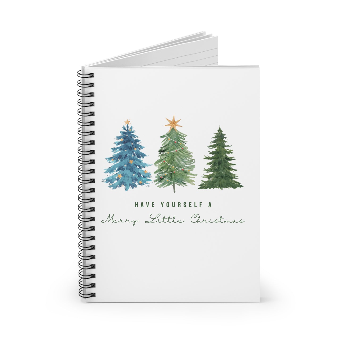 Christmas Spiral Notebook - Ruled Line, Holiday Journal, Gift for Students, Festive Planner, Seasonal Note-taking, Merry Little Christmas