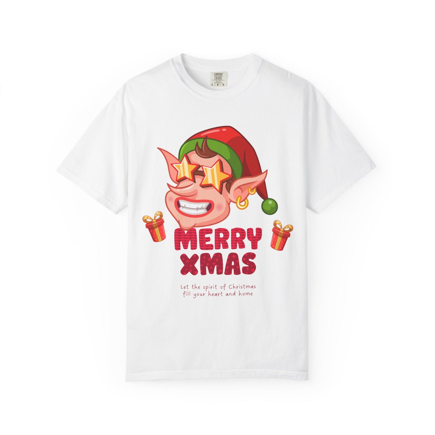 Fun Christmas Elf T-Shirt, Holiday Apparel, Merry Xmas Shirt, Unisex Gift, Festive Clothing, Xmas Party Outfit