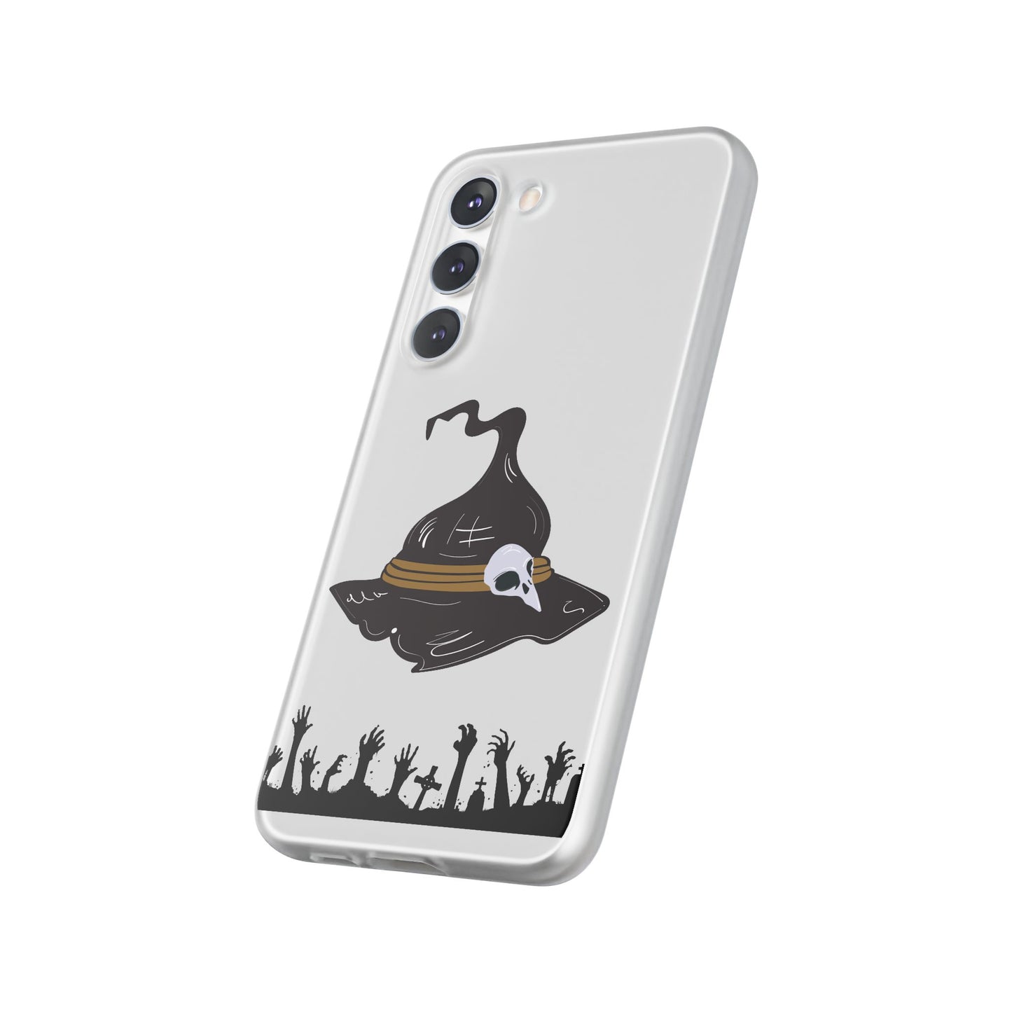 Halloween Witch Hat Flexi Cases, Spooky Phone Covers, Witchy Gift Ideas, Fall Decor, Unique Cellphone Accessories