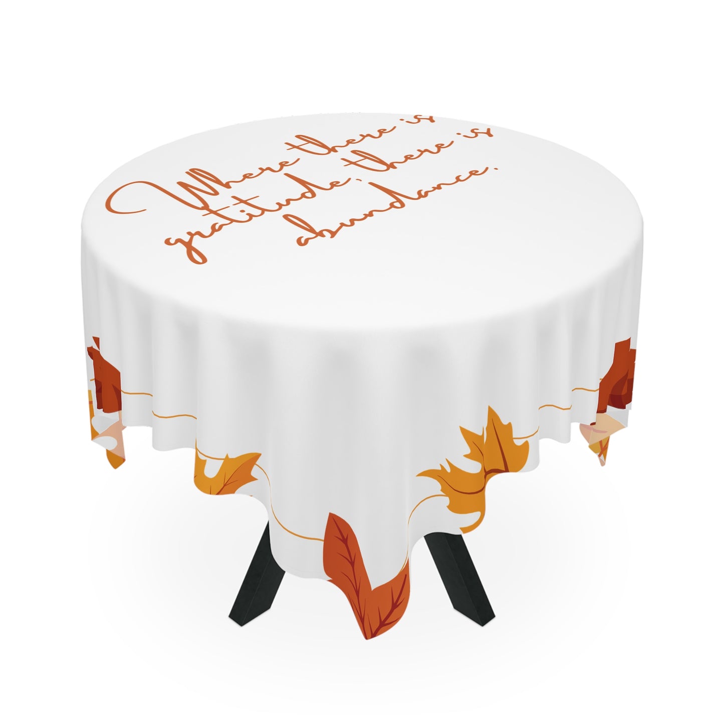 Autumn Gratitude Tablecloth, Fall Decor, Thanksgiving Table Setting, Seasonal Home Décor, Family Gathering Essentials