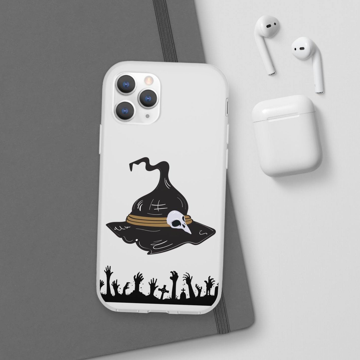 Halloween Witch Hat Flexi Cases, Spooky Phone Covers, Witchy Gift Ideas, Fall Decor, Unique Cellphone Accessories