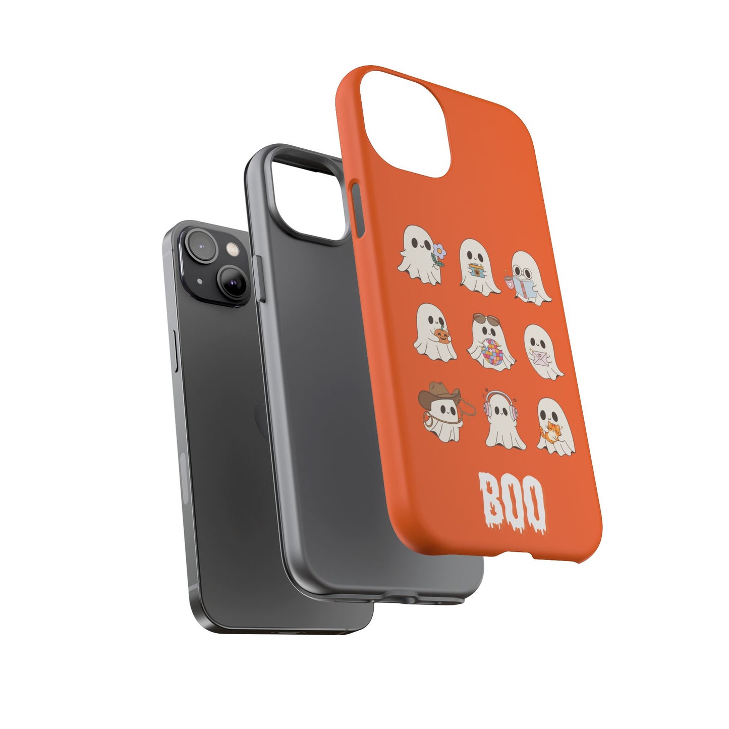 Ghostly Boo Phone Case, Halloween Cases, Cute Ghost Phone Cover, Trick-or-Treat Accessories, Spooky Gift for Halloween