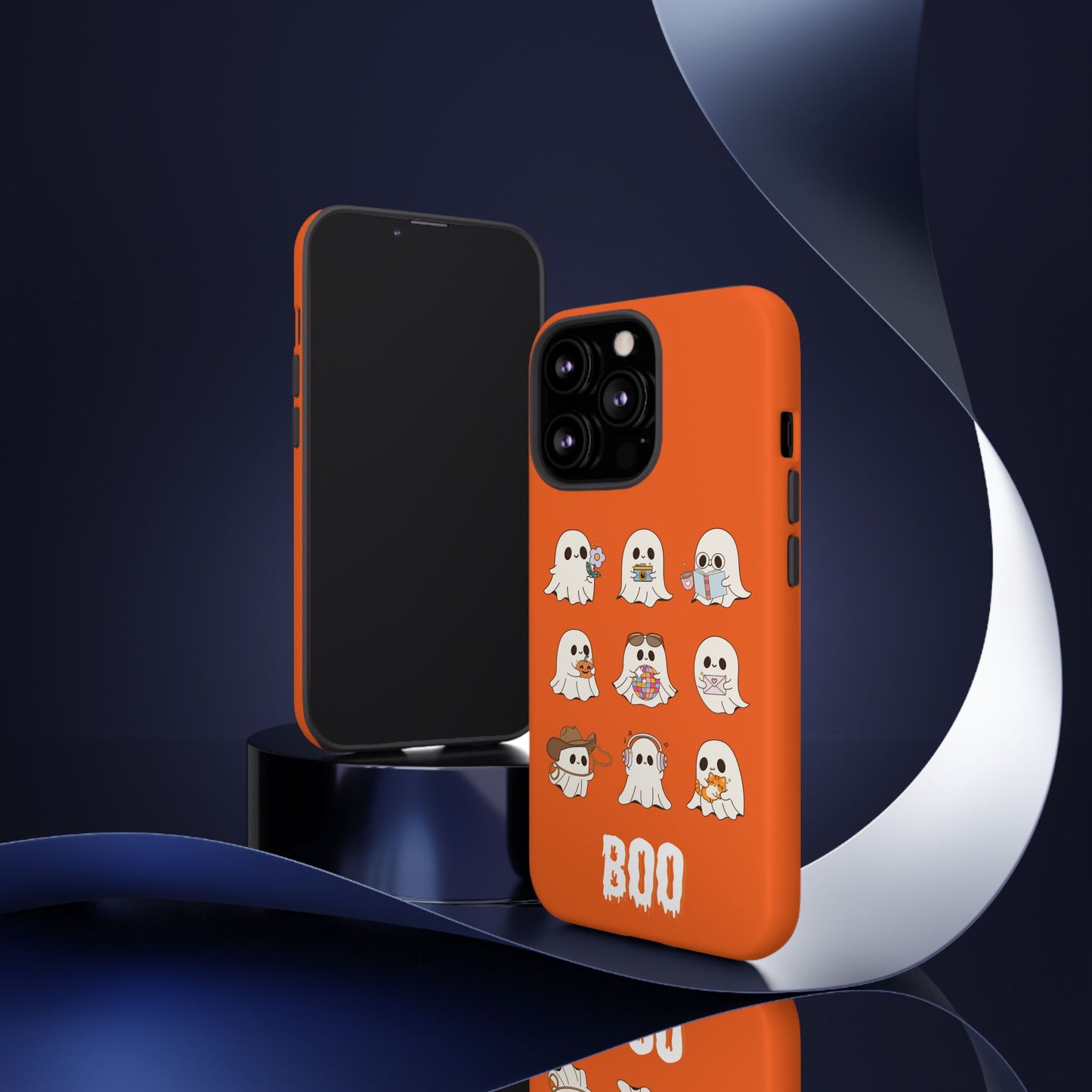 Ghostly Boo Phone Case, Halloween Cases, Cute Ghost Phone Cover, Trick-or-Treat Accessories, Spooky Gift for Halloween