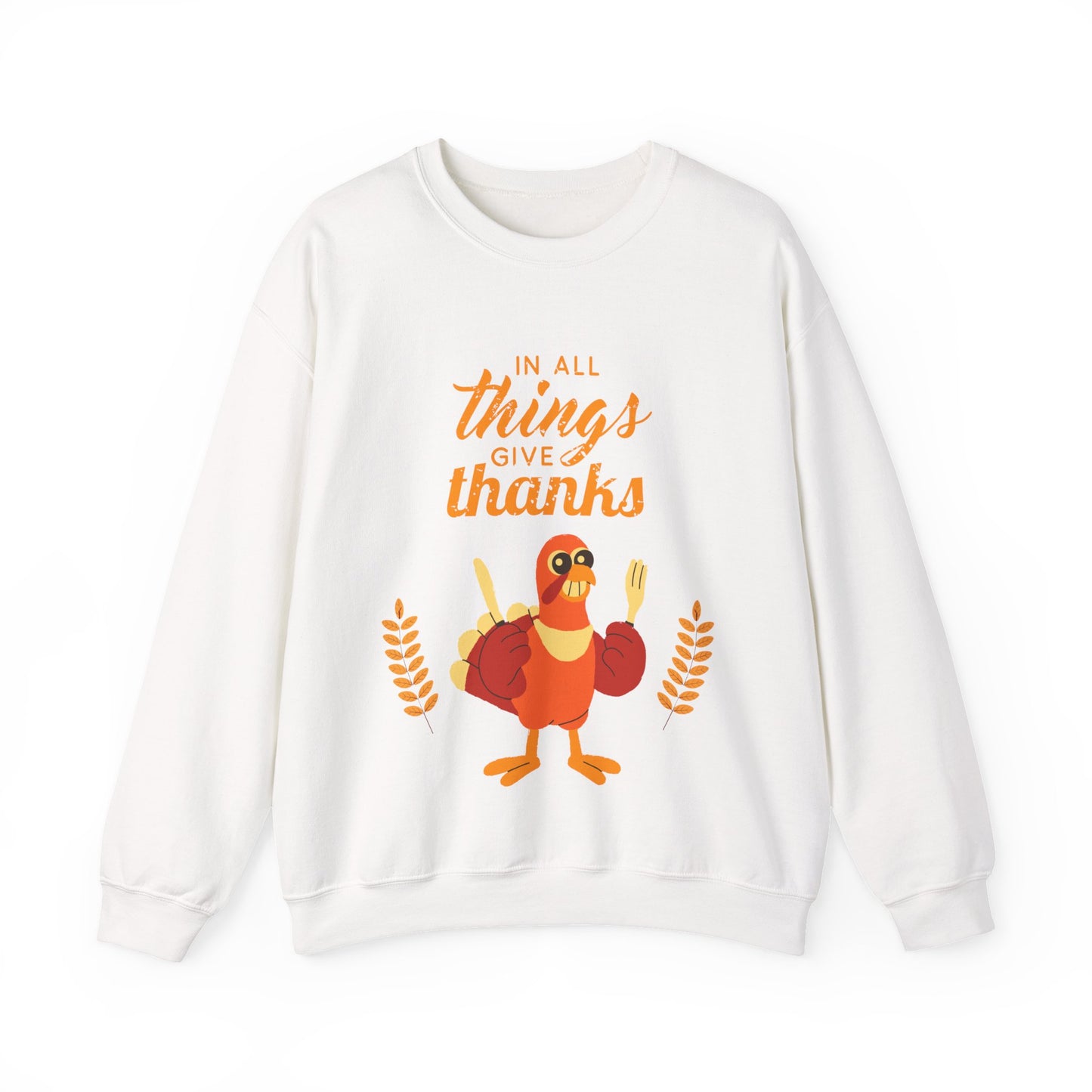 Thanksgiving Crewneck Sweatshirt, Unisex Sweatshirt, Cozy Fall Apparel, Holiday Gift, Seasonal Sweater