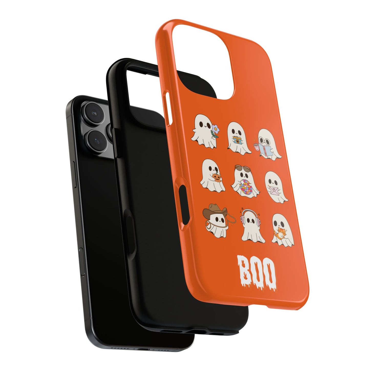 Ghostly Boo Phone Case, Halloween Cases, Cute Ghost Phone Cover, Trick-or-Treat Accessories, Spooky Gift for Halloween