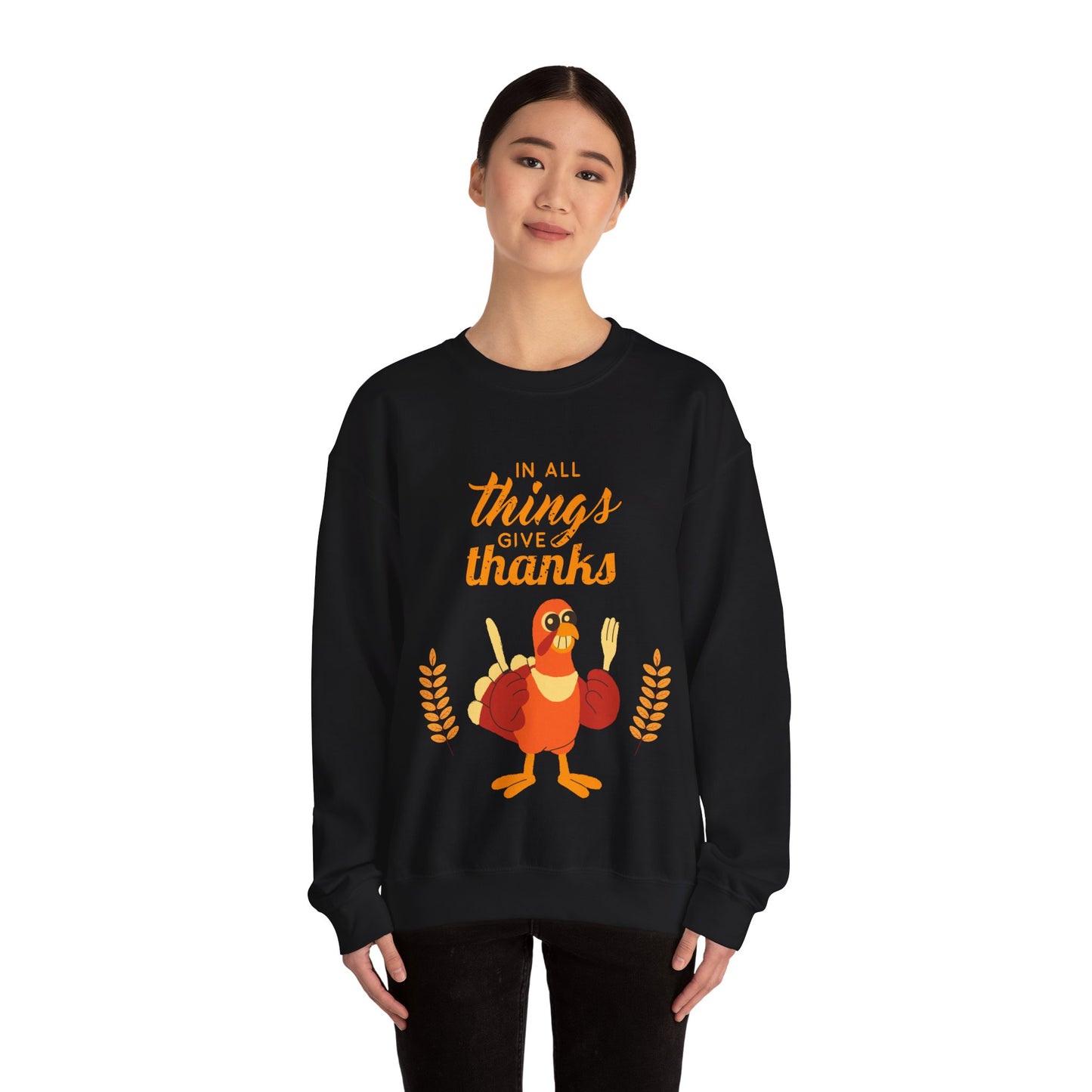 Thanksgiving Crewneck Sweatshirt, Unisex Sweatshirt, Cozy Fall Apparel, Holiday Gift, Seasonal Sweater