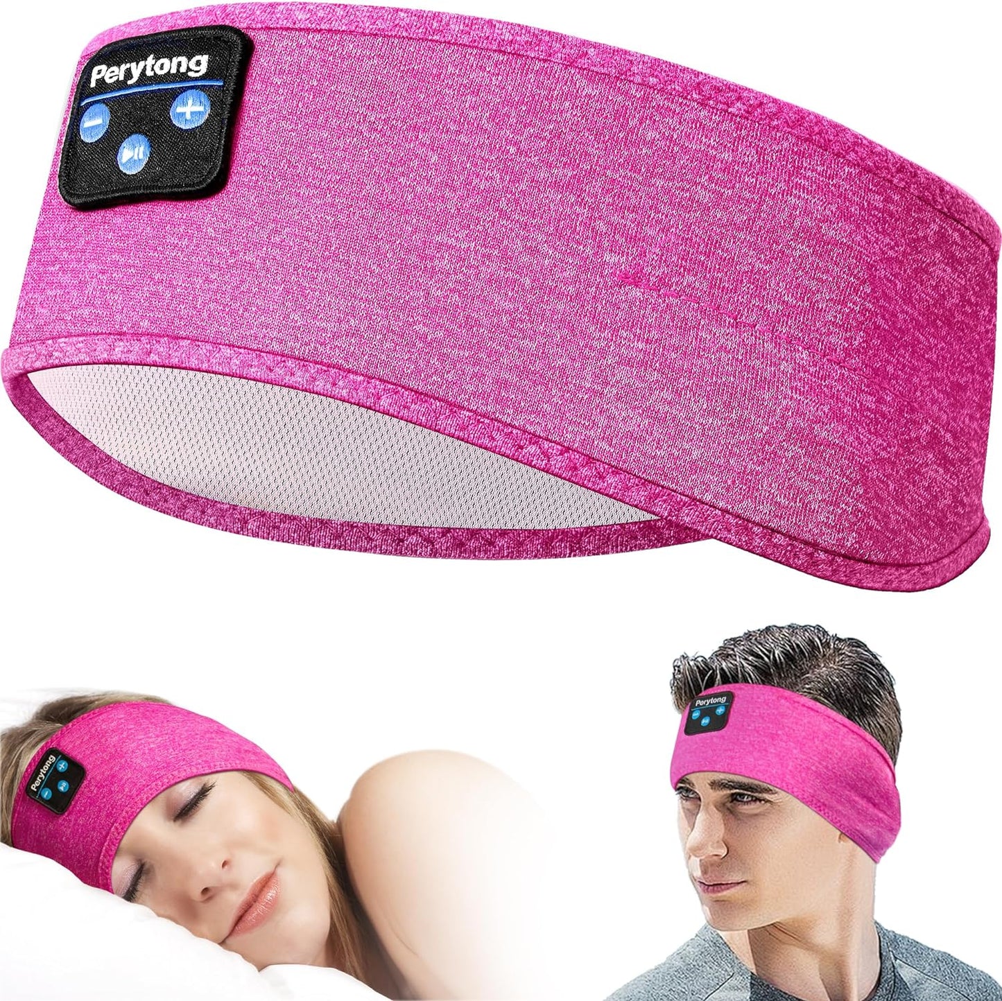 Bluetooth Sleep Headphones Headband - Soft Elastic Comfortable Headband, Gifts for Men, Women, Teenagers