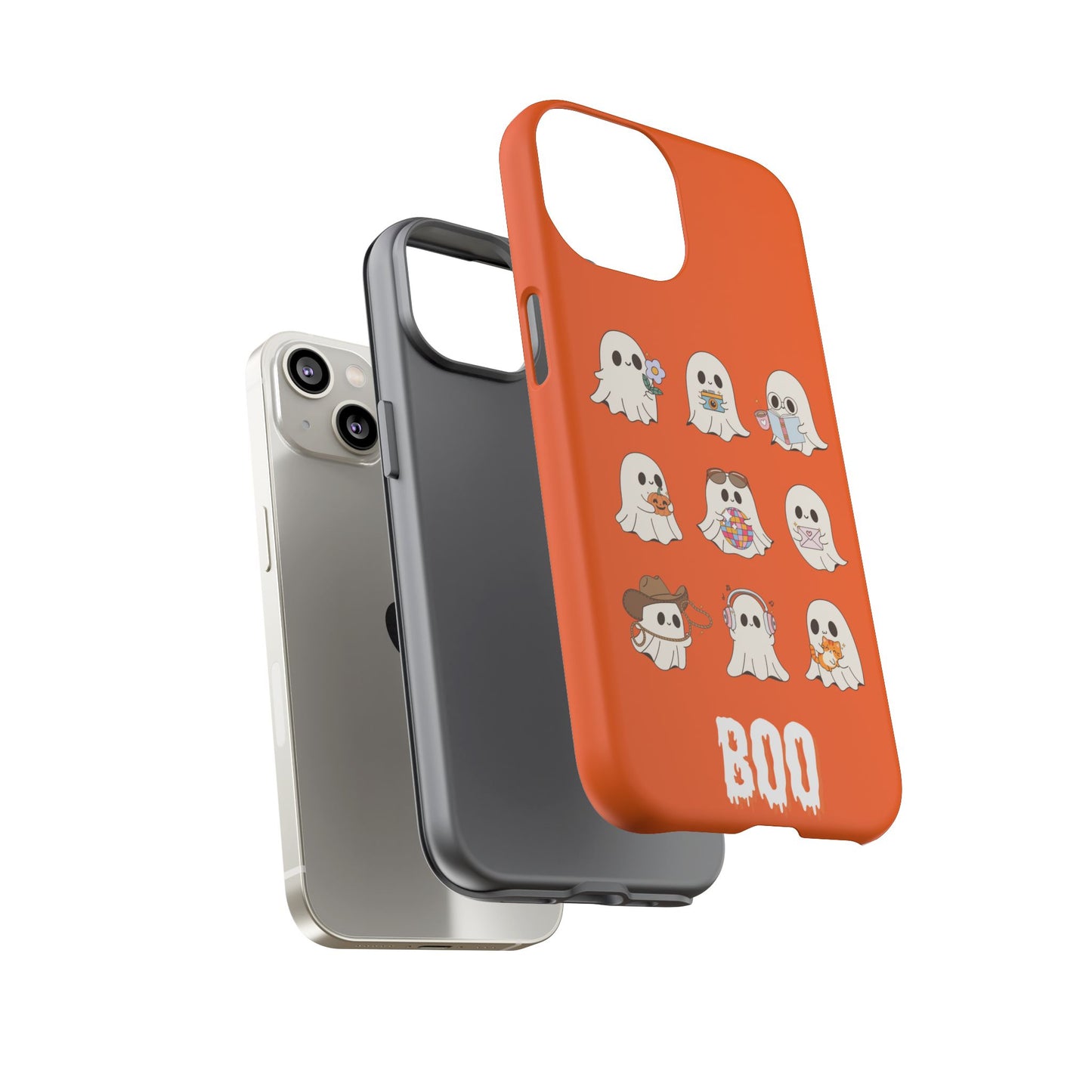 Ghostly Boo Phone Case, Halloween Cases, Cute Ghost Phone Cover, Trick-or-Treat Accessories, Spooky Gift for Halloween
