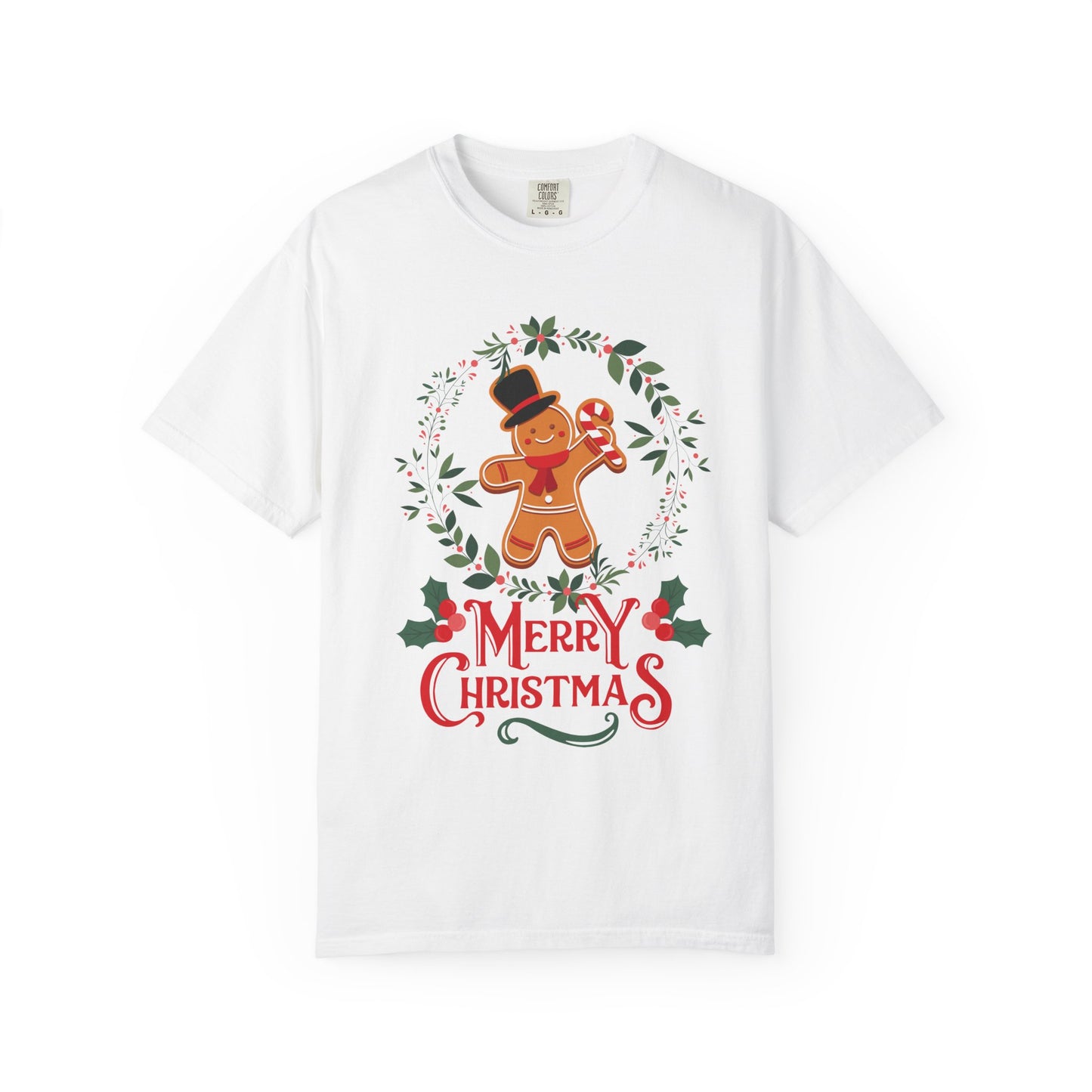Gingerbread Christmas T-Shirt, Holiday Top, Christmas Gift, Unisex Tee, Festive Apparel, Family Matching Shirt