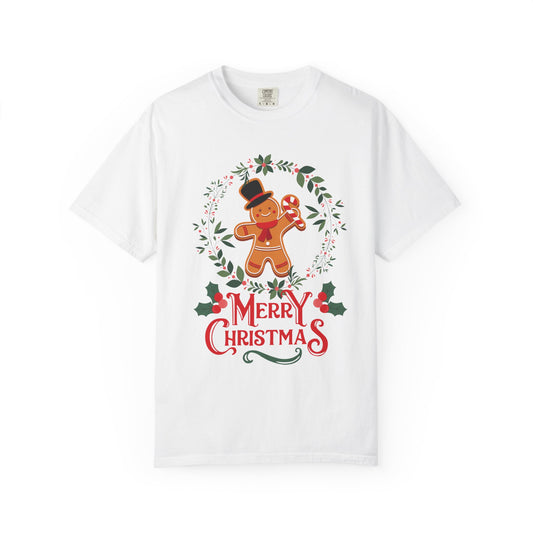 Gingerbread Christmas T-Shirt, Holiday Top, Christmas Gift, Unisex Tee, Festive Apparel, Family Matching Shirt