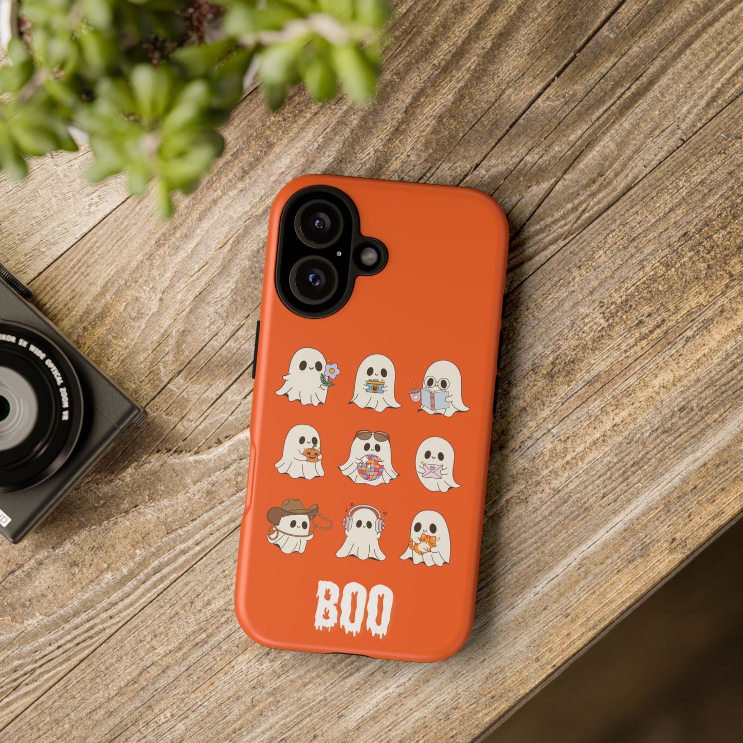 Ghostly Boo Phone Case, Halloween Cases, Cute Ghost Phone Cover, Trick-or-Treat Accessories, Spooky Gift for Halloween