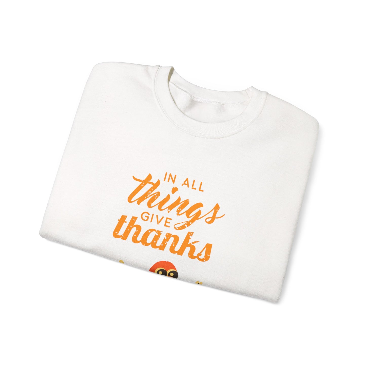 Thanksgiving Crewneck Sweatshirt, Unisex Sweatshirt, Cozy Fall Apparel, Holiday Gift, Seasonal Sweater