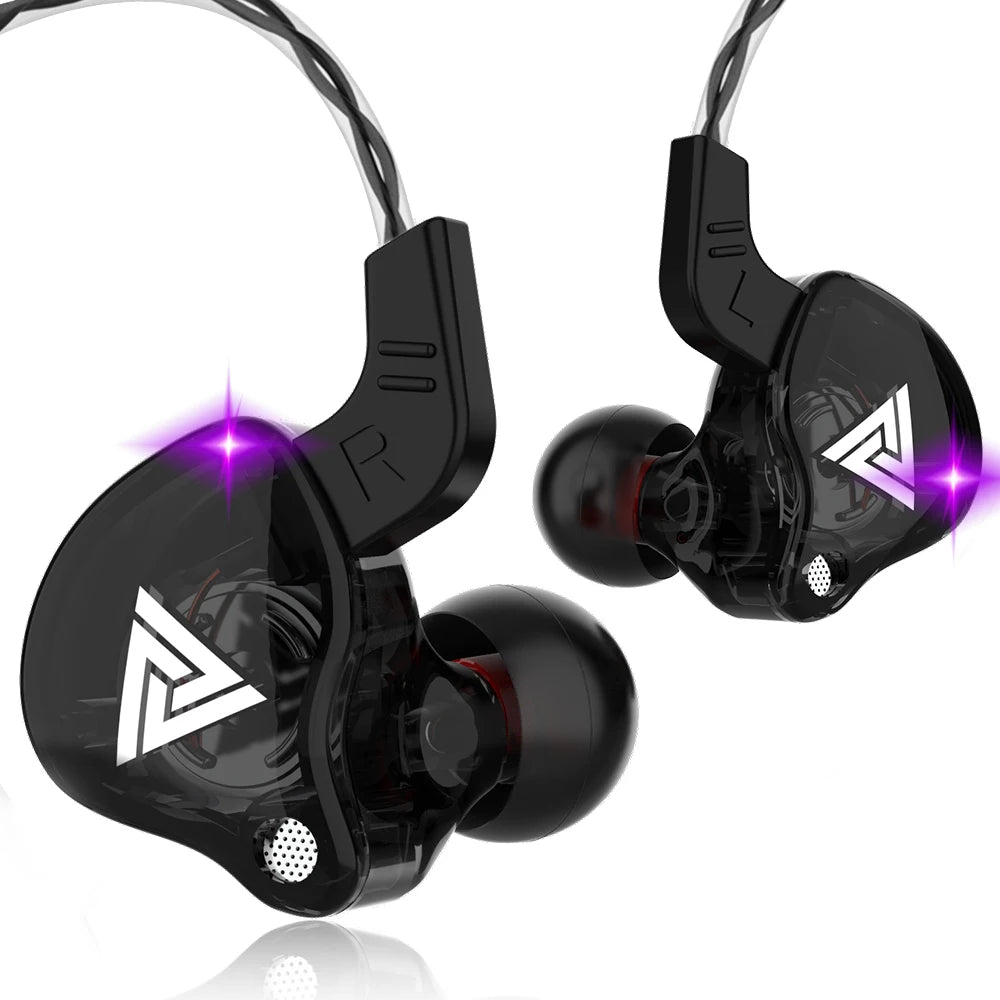 QKZ AK6 Running Band Microphone Headphones Copper Driver 3.5Mm Hi-Fi Sports Headphones In-Ear Headphones Music Earbuds