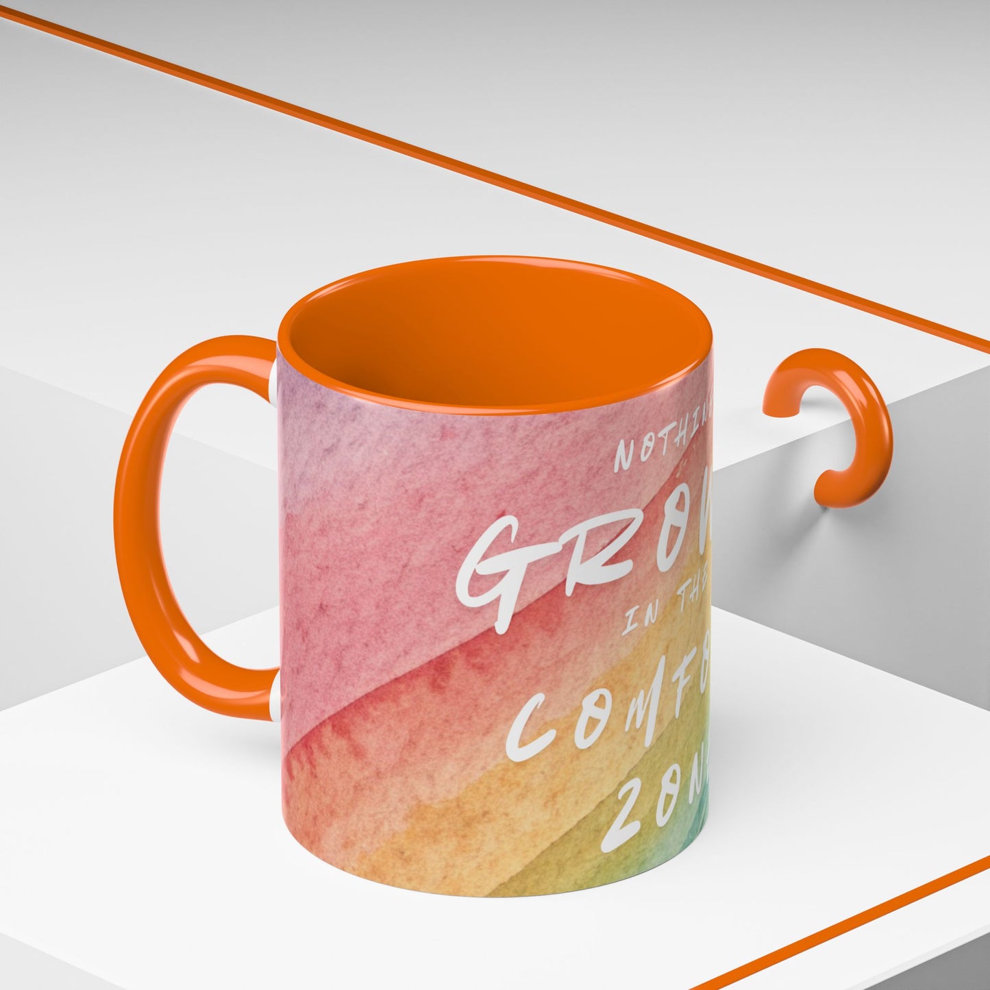 Inspirational Coffee Mug - "Nothing Grows in the Comfort Zone"