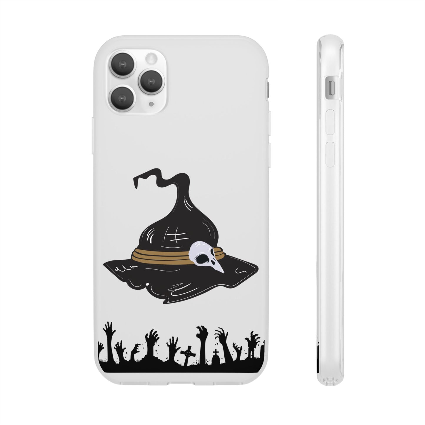 Halloween Witch Hat Flexi Cases, Spooky Phone Covers, Witchy Gift Ideas, Fall Decor, Unique Cellphone Accessories