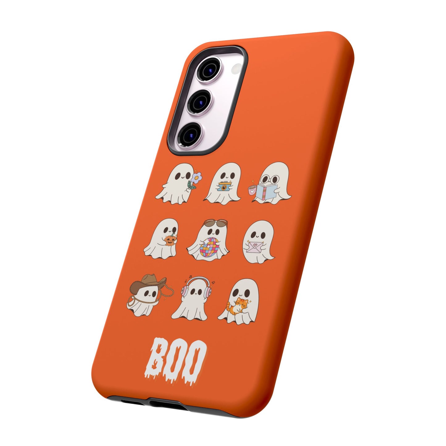 Ghostly Boo Phone Case, Halloween Cases, Cute Ghost Phone Cover, Trick-or-Treat Accessories, Spooky Gift for Halloween