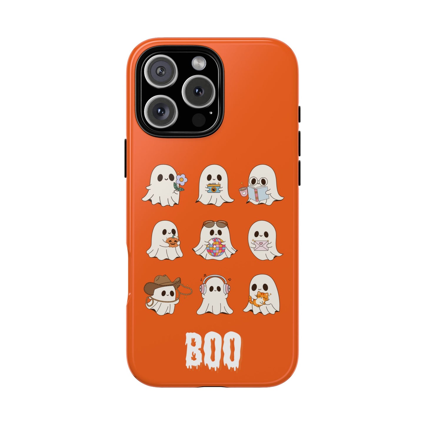 Ghostly Boo Phone Case, Halloween Cases, Cute Ghost Phone Cover, Trick-or-Treat Accessories, Spooky Gift for Halloween