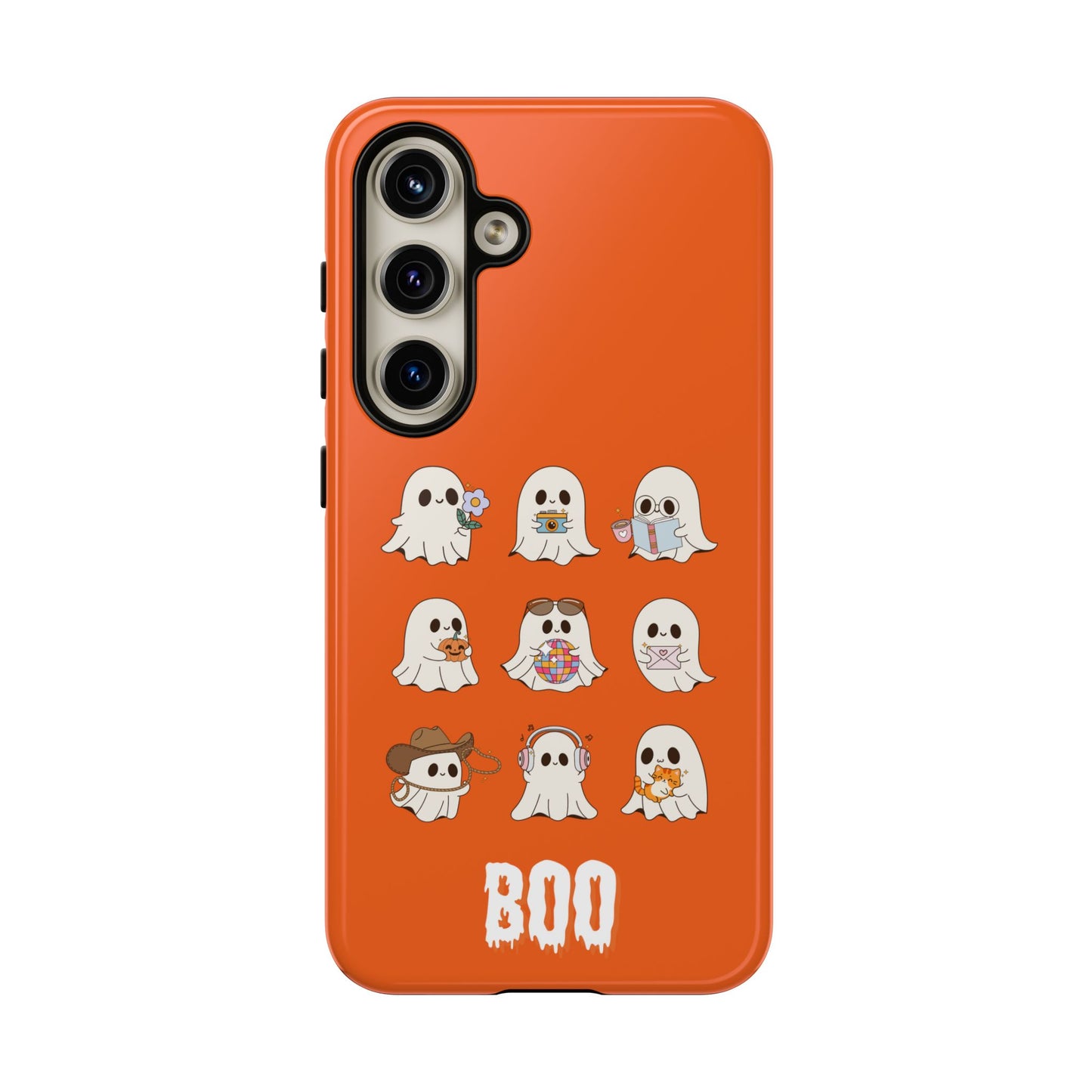 Ghostly Boo Phone Case, Halloween Cases, Cute Ghost Phone Cover, Trick-or-Treat Accessories, Spooky Gift for Halloween