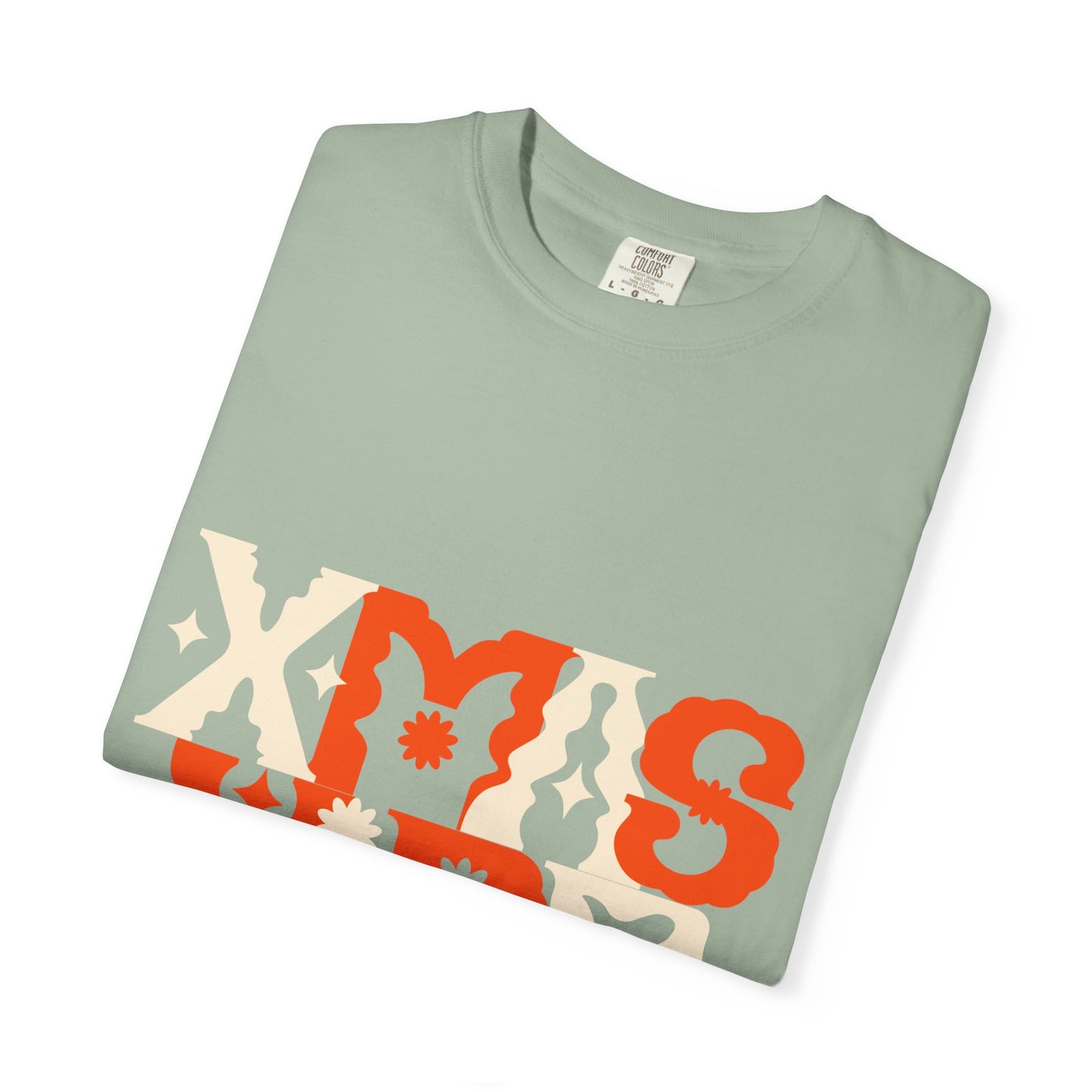 XMAS VIBE Unisex Garment-Dyed T-Shirt | Holiday Tee, Christmas Gift, Festive Apparel, Casual Wear, Vintage Style