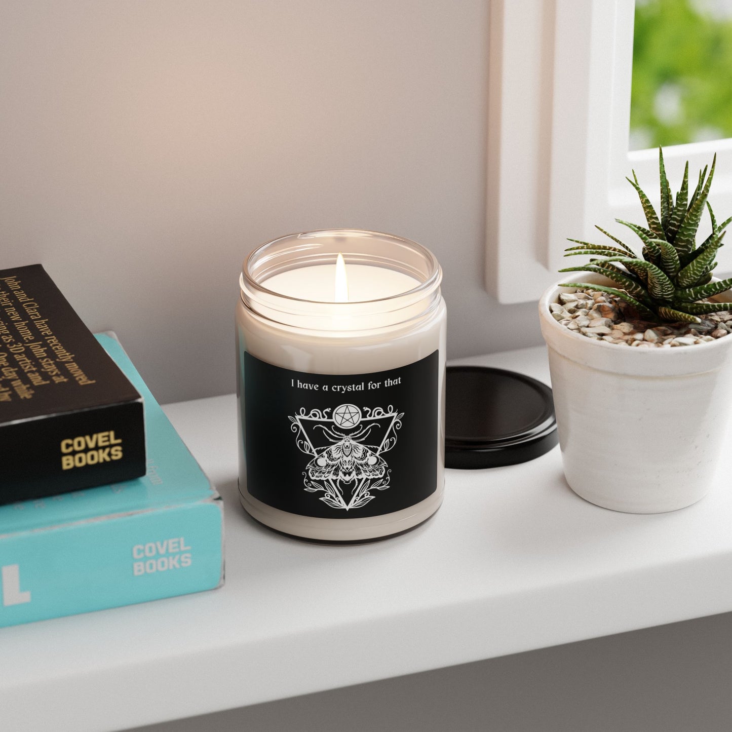 Crystal-Inspired Scented Soy Candle, Aromatherapy Candle, Witchy Home Decor, Gift for Crystal Lovers, Self-Care Spa Candle