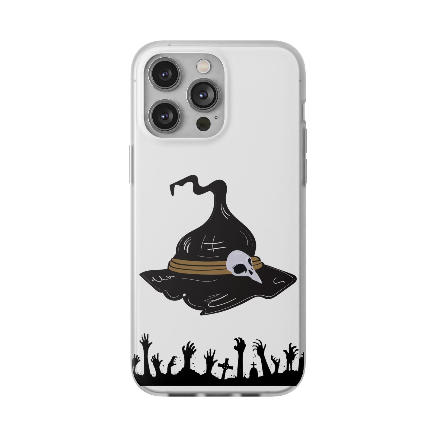 Halloween Witch Hat Flexi Cases, Spooky Phone Covers, Witchy Gift Ideas, Fall Decor, Unique Cellphone Accessories