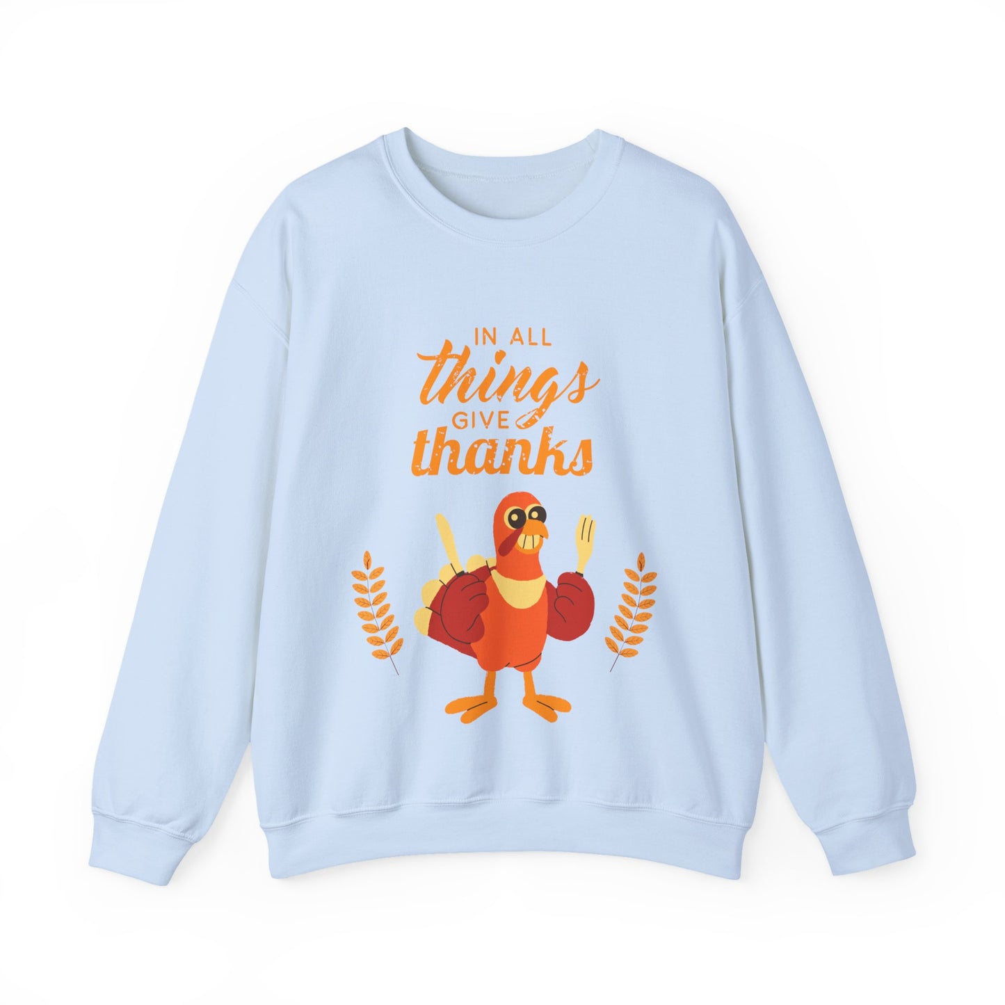 Thanksgiving Crewneck Sweatshirt, Unisex Sweatshirt, Cozy Fall Apparel, Holiday Gift, Seasonal Sweater