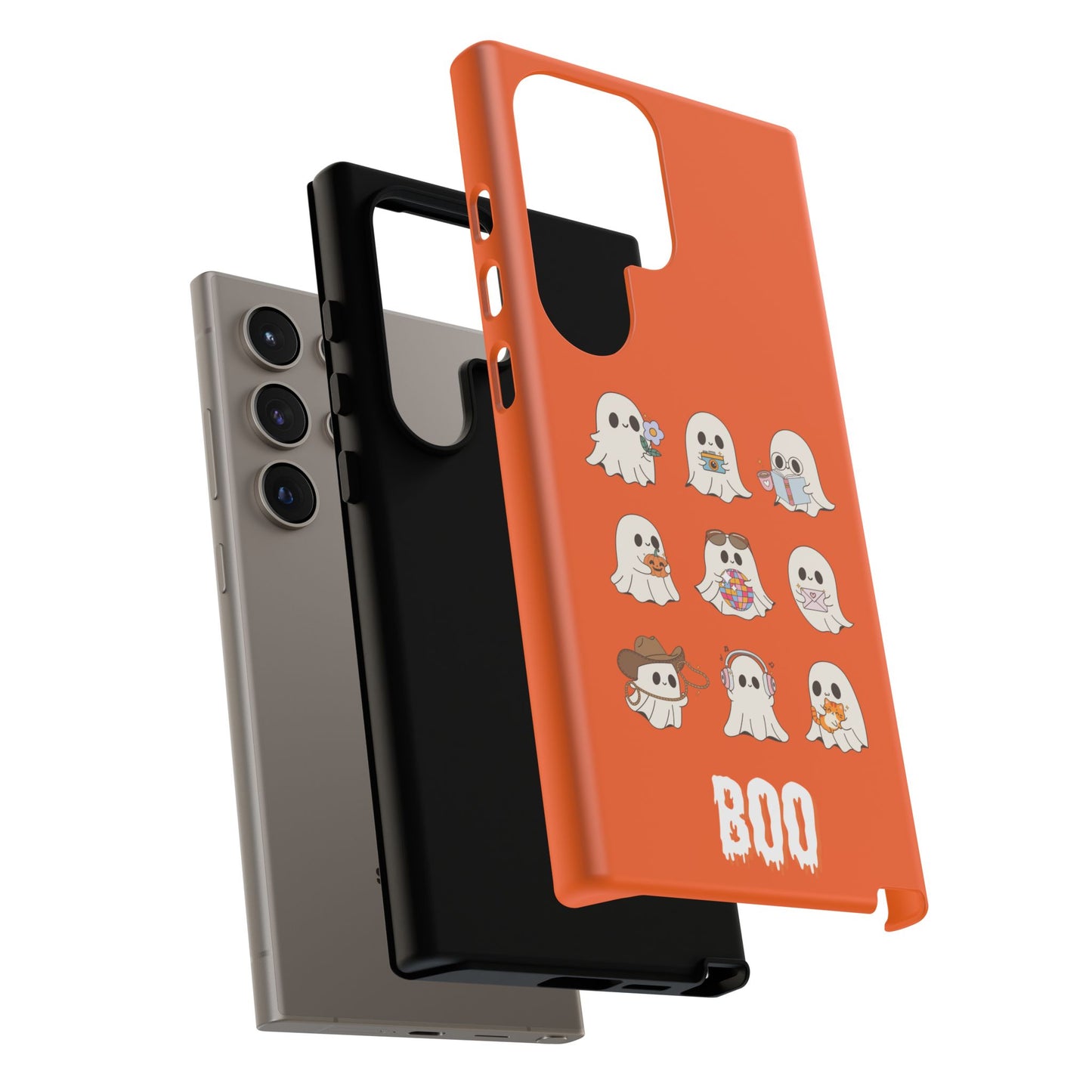 Ghostly Boo Phone Case, Halloween Cases, Cute Ghost Phone Cover, Trick-or-Treat Accessories, Spooky Gift for Halloween