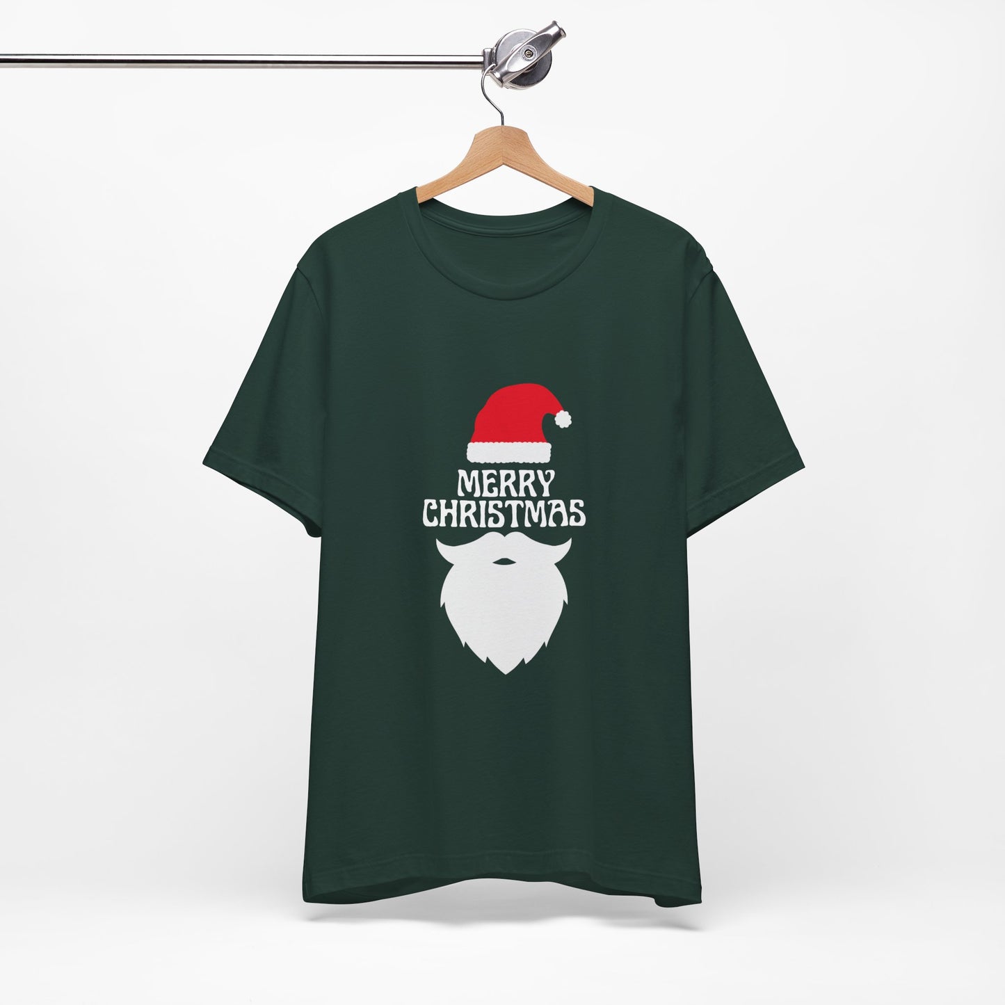 Merry Christmas Unisex Jersey Short Sleeve Tee, Holiday Apparel, Winter Fashion, Gift for Him/Her, Christmas Celebration, Festive Shirt