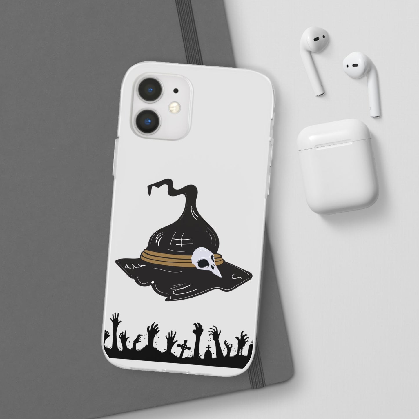 Halloween Witch Hat Flexi Cases, Spooky Phone Covers, Witchy Gift Ideas, Fall Decor, Unique Cellphone Accessories