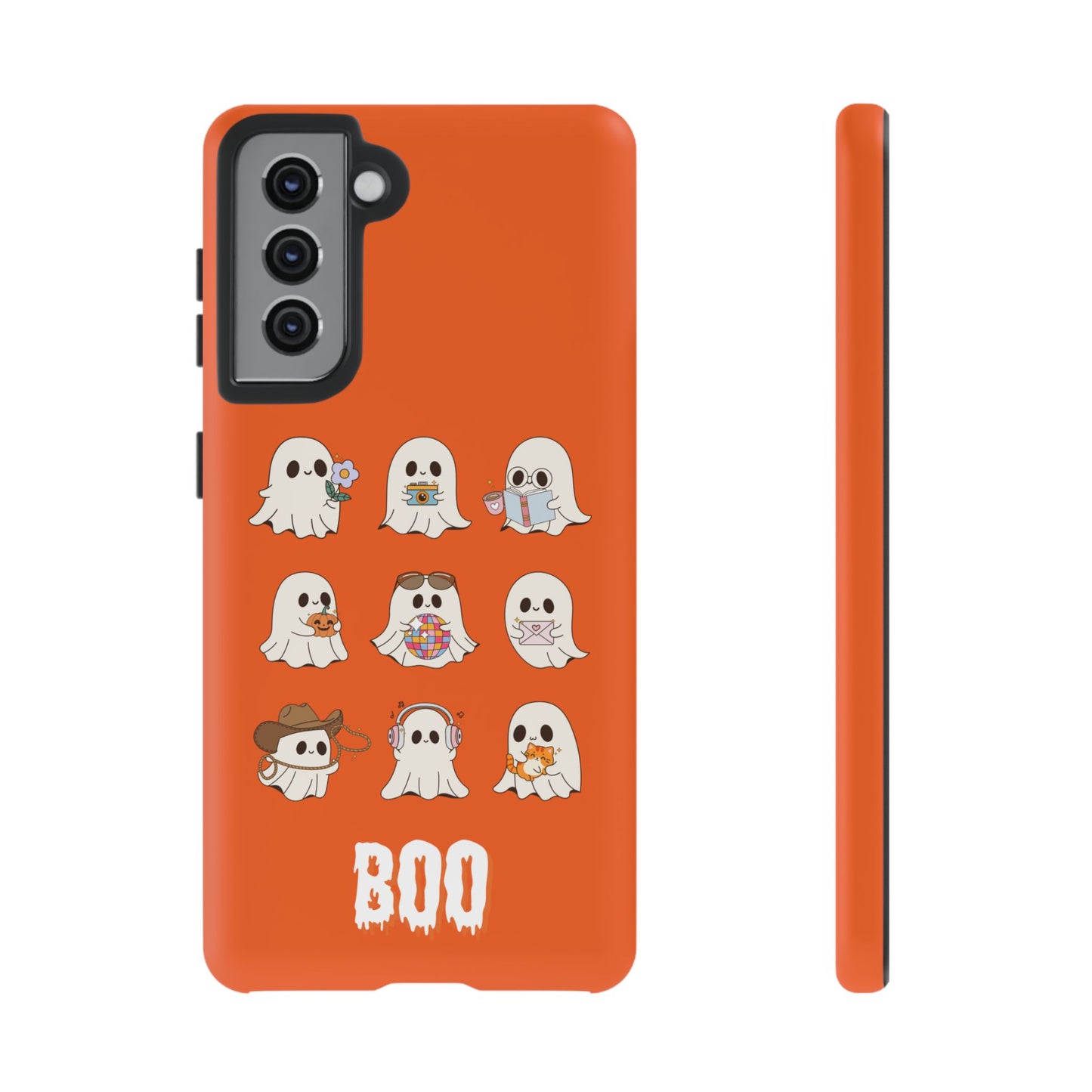 Ghostly Boo Phone Case, Halloween Cases, Cute Ghost Phone Cover, Trick-or-Treat Accessories, Spooky Gift for Halloween