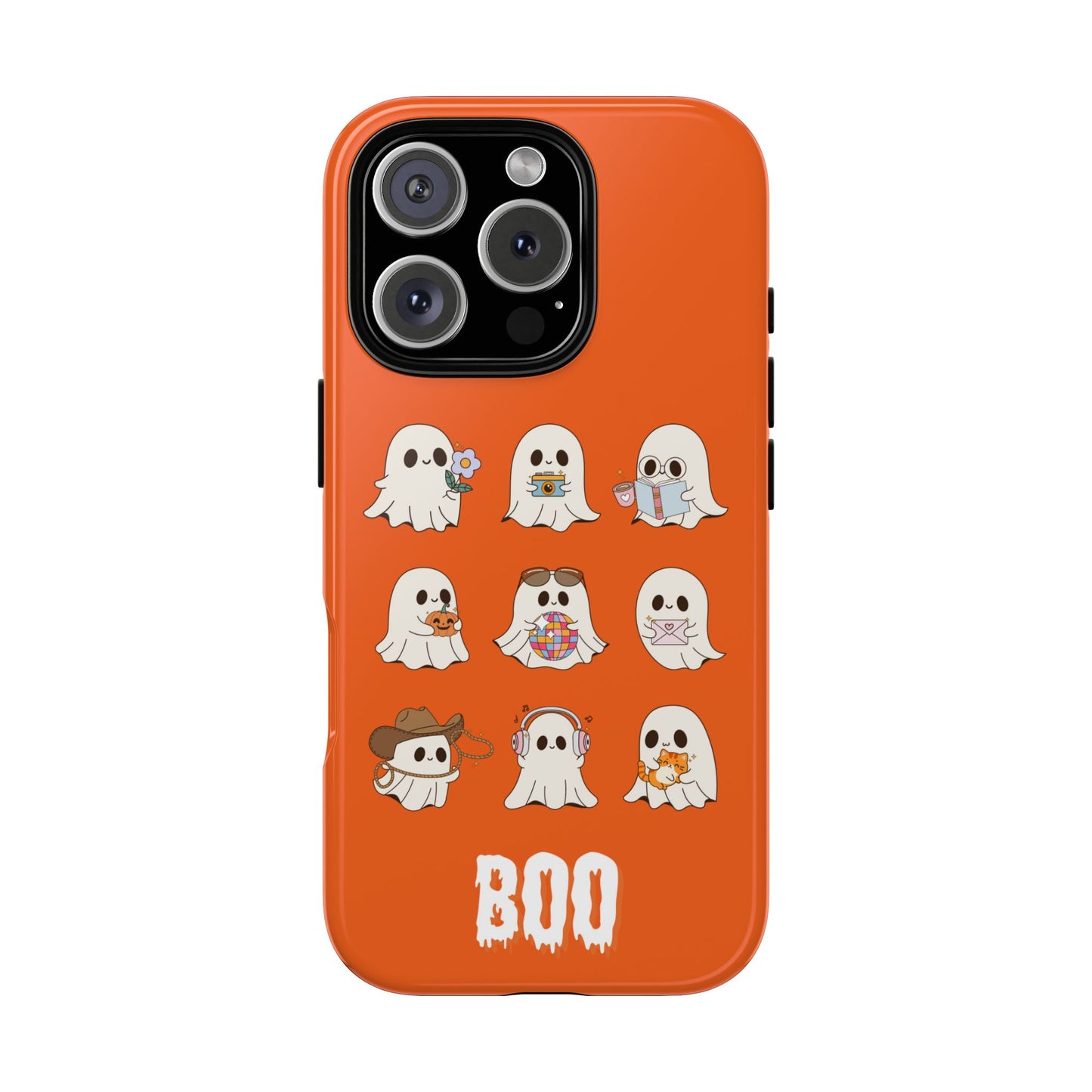 Ghostly Boo Phone Case, Halloween Cases, Cute Ghost Phone Cover, Trick-or-Treat Accessories, Spooky Gift for Halloween