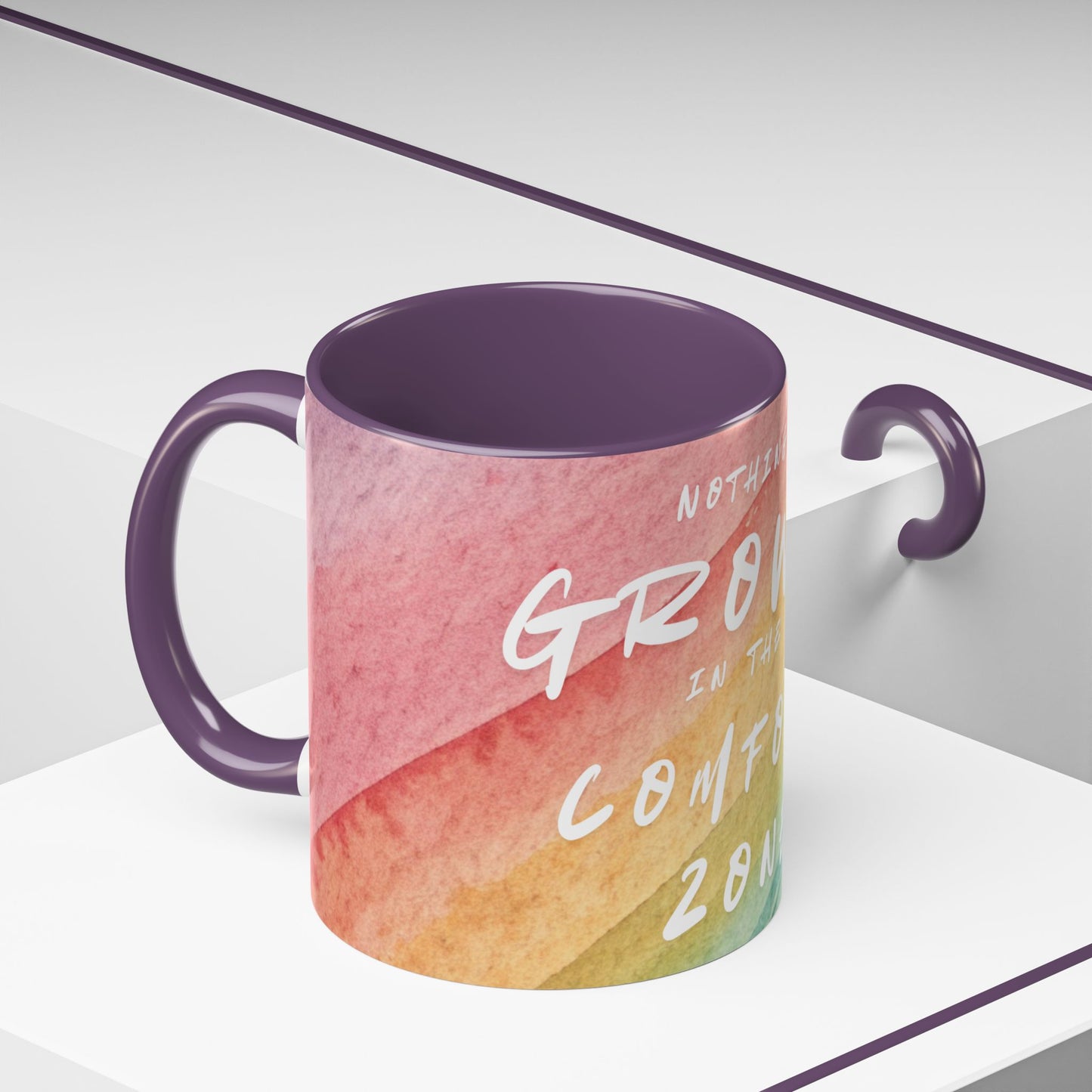 Inspirational Coffee Mug - "Nothing Grows in the Comfort Zone"