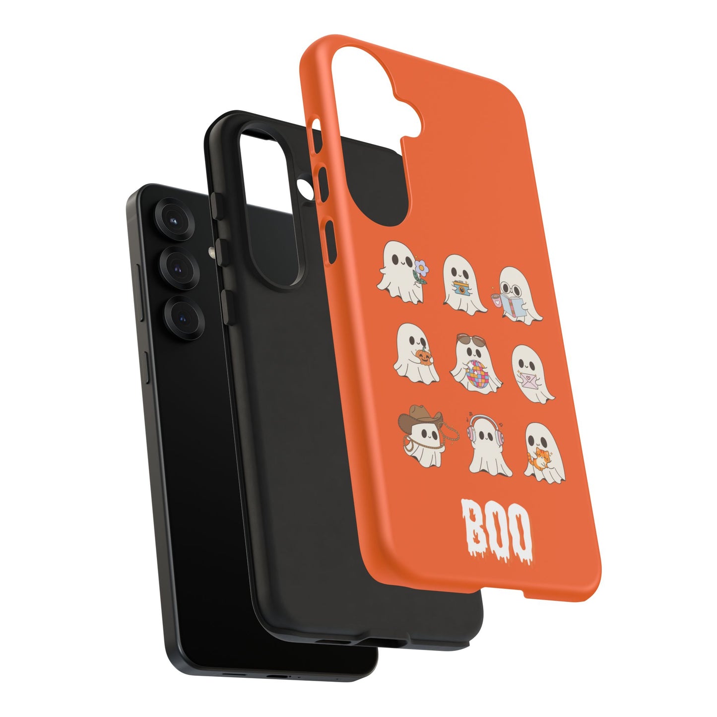 Ghostly Boo Phone Case, Halloween Cases, Cute Ghost Phone Cover, Trick-or-Treat Accessories, Spooky Gift for Halloween