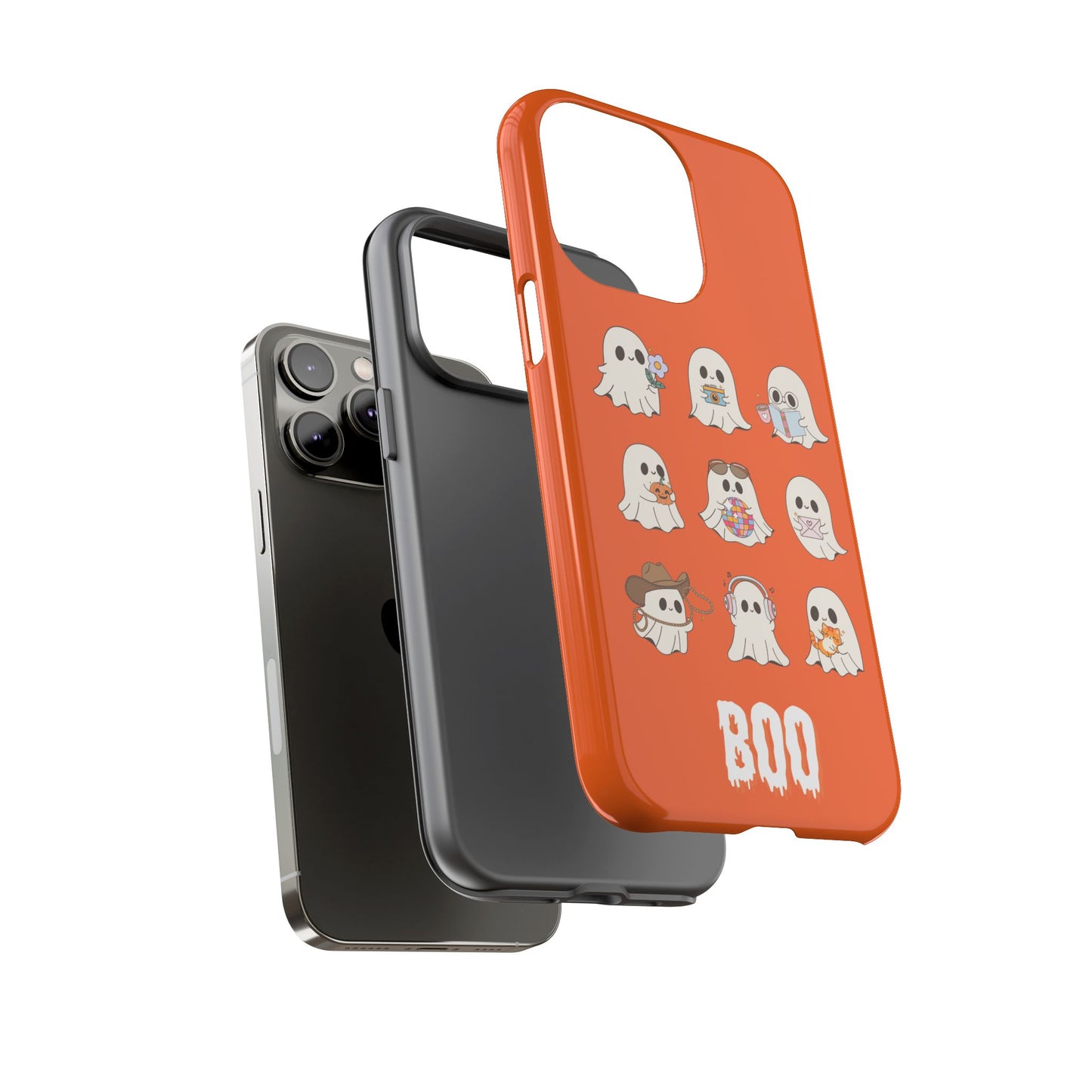 Ghostly Boo Phone Case, Halloween Cases, Cute Ghost Phone Cover, Trick-or-Treat Accessories, Spooky Gift for Halloween
