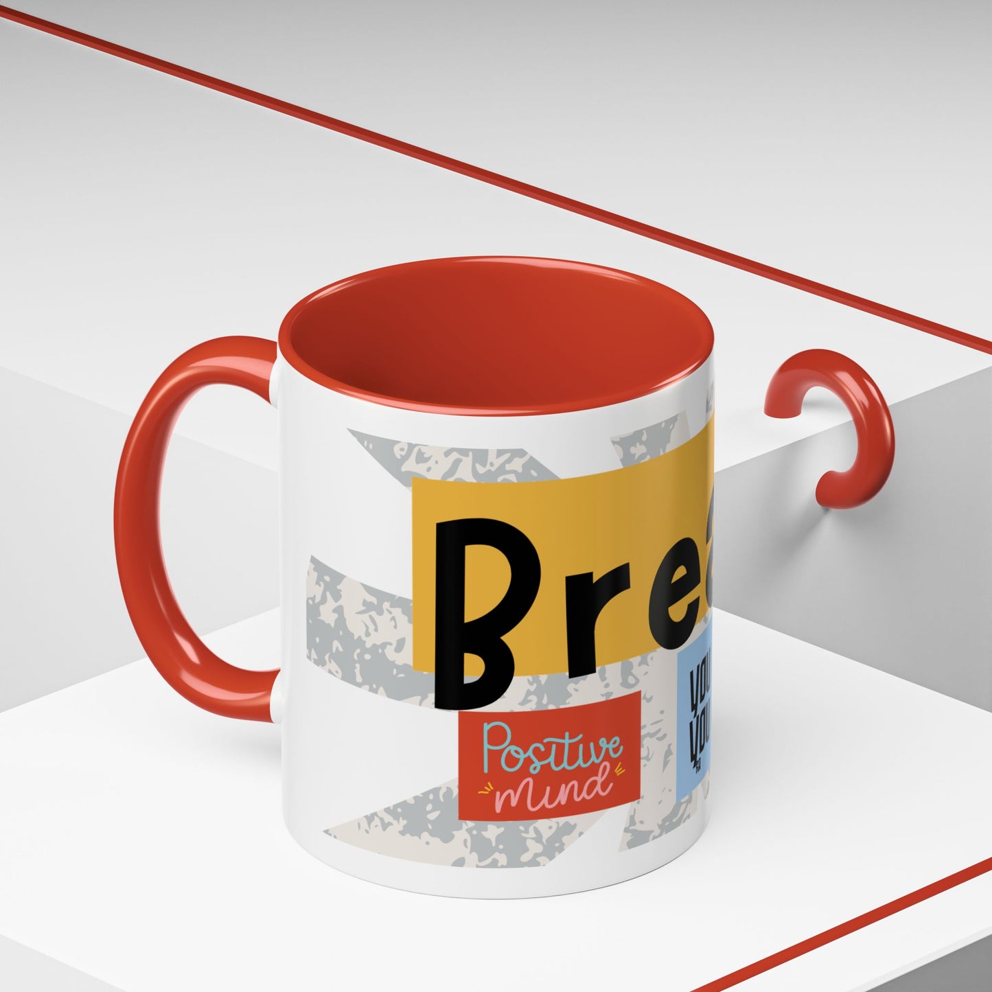 Inspirational Accent Coffee Mug - Mindful Reminder for Daily Positivity