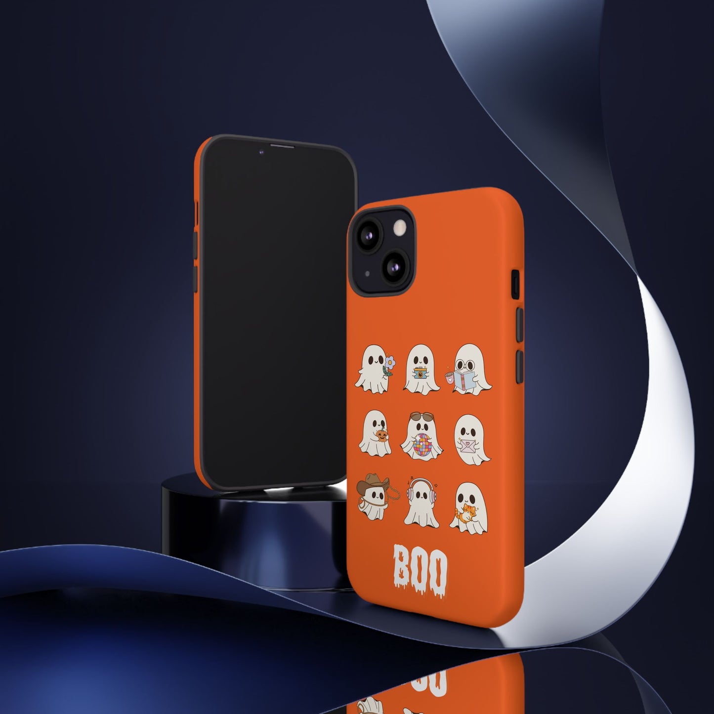Ghostly Boo Phone Case, Halloween Cases, Cute Ghost Phone Cover, Trick-or-Treat Accessories, Spooky Gift for Halloween