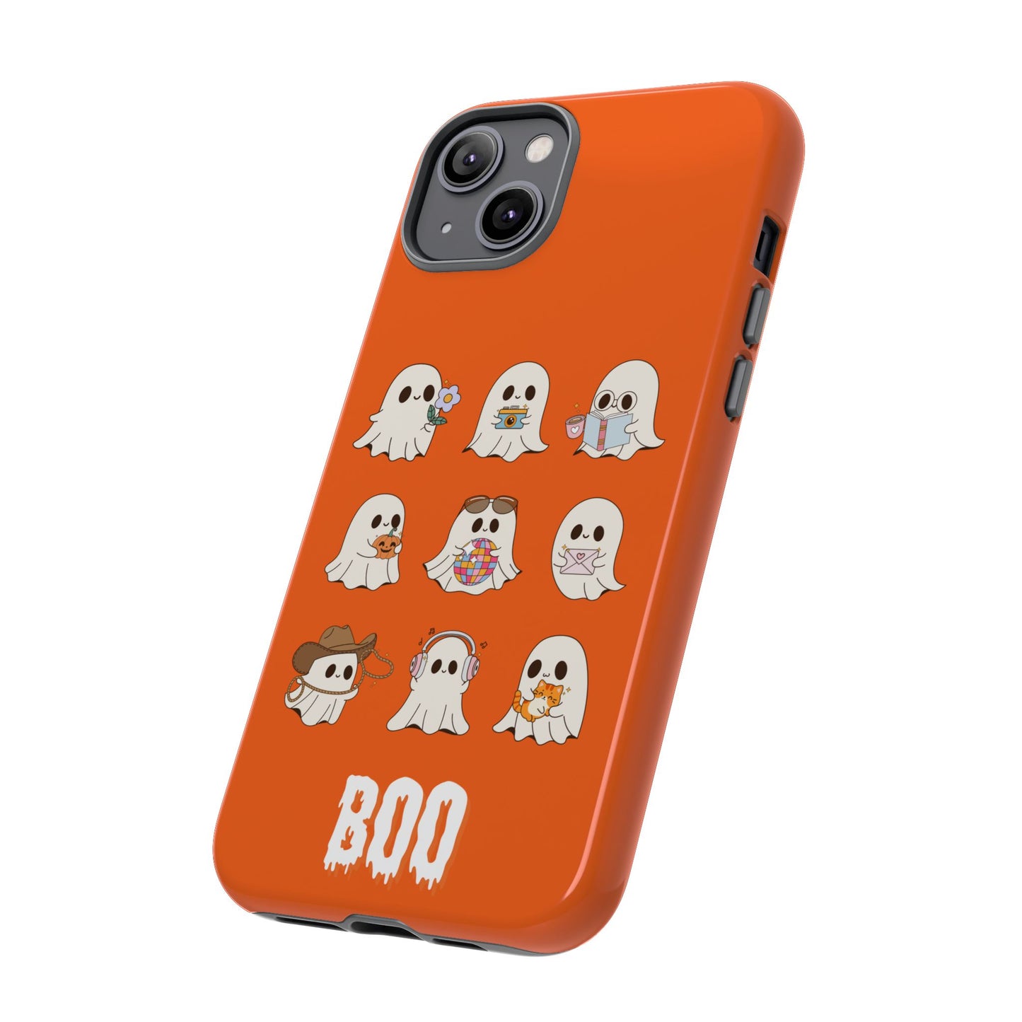 Ghostly Boo Phone Case, Halloween Cases, Cute Ghost Phone Cover, Trick-or-Treat Accessories, Spooky Gift for Halloween