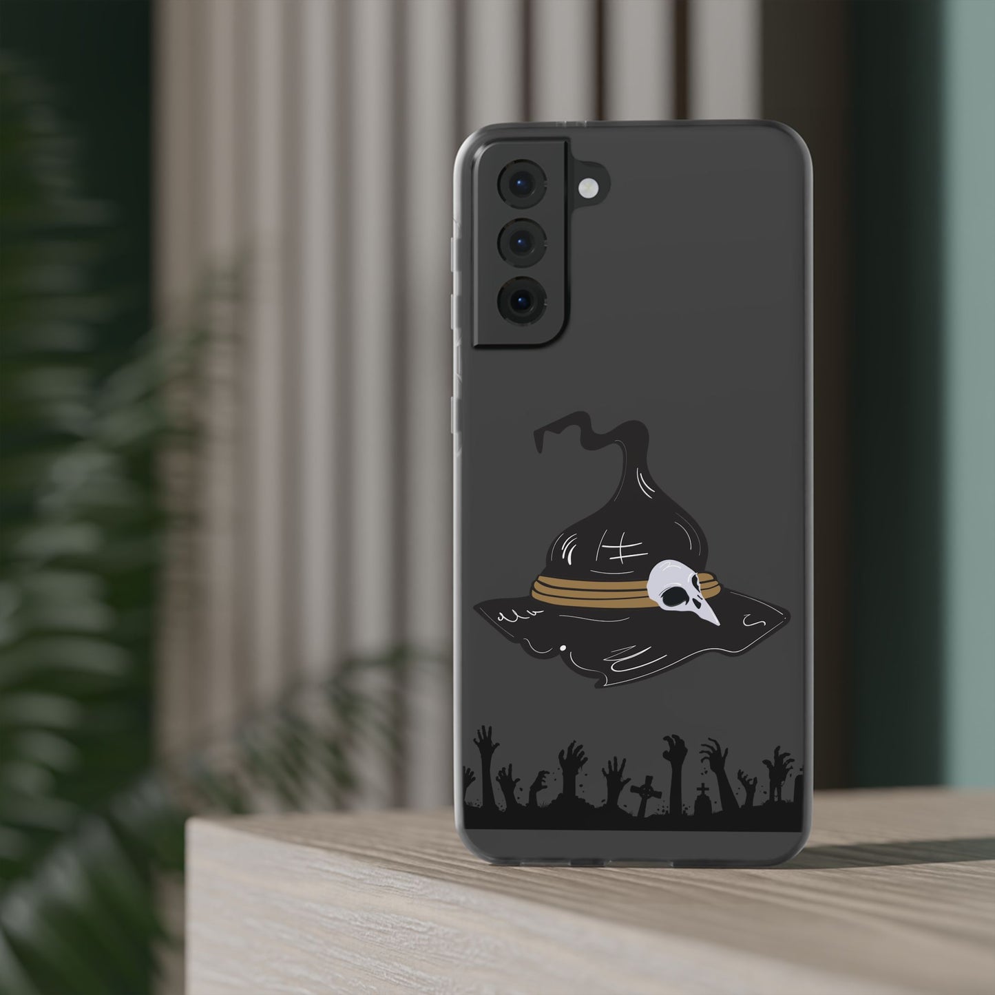 Halloween Witch Hat Flexi Cases, Spooky Phone Covers, Witchy Gift Ideas, Fall Decor, Unique Cellphone Accessories