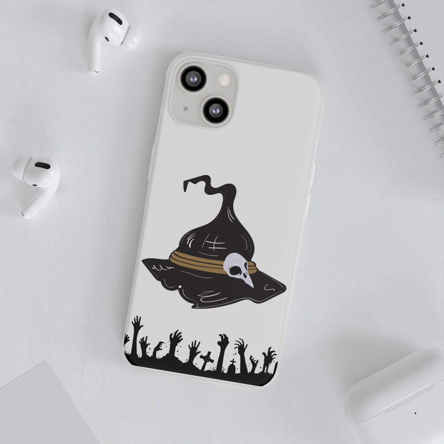 Halloween Witch Hat Flexi Cases, Spooky Phone Covers, Witchy Gift Ideas, Fall Decor, Unique Cellphone Accessories