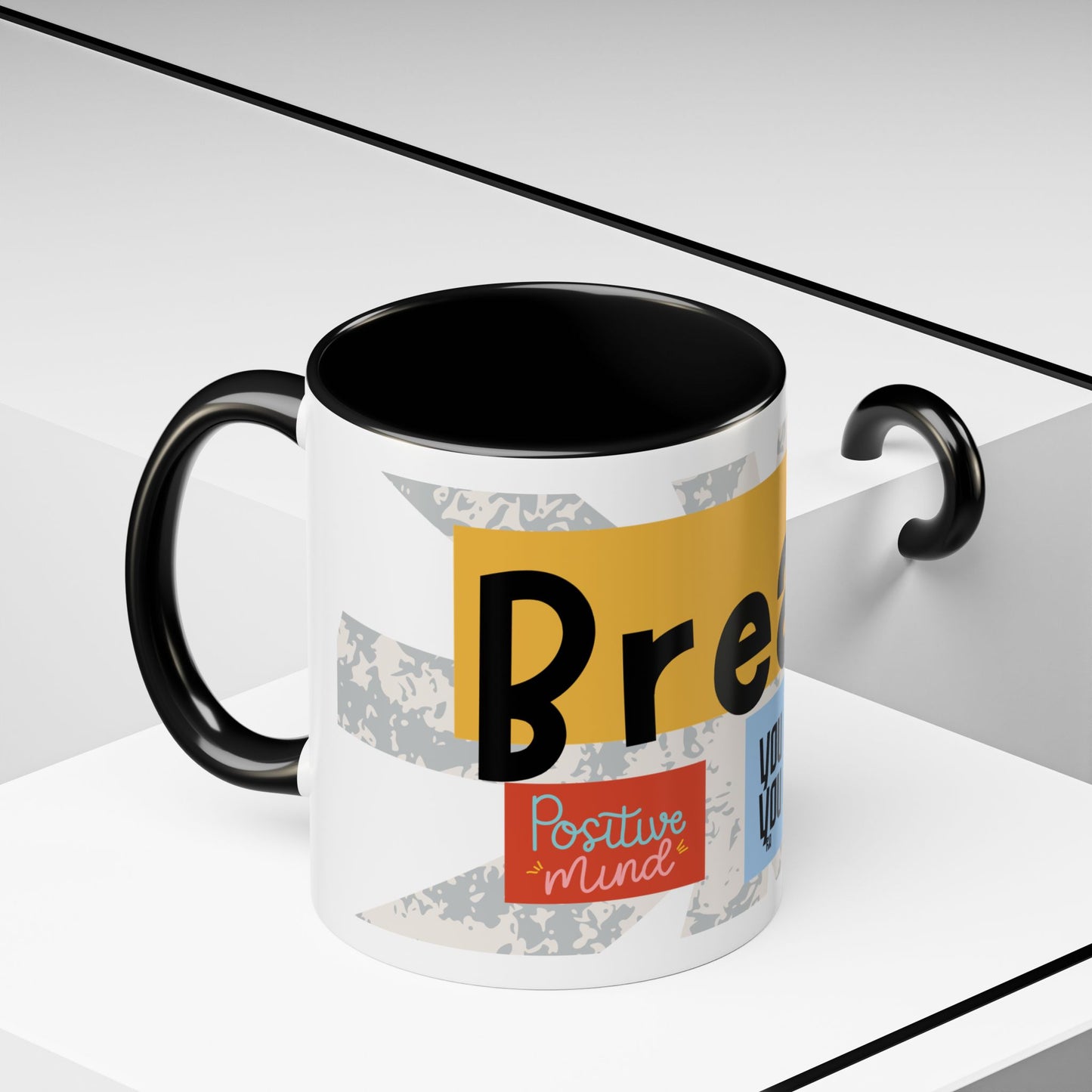 Inspirational Accent Coffee Mug - Mindful Reminder for Daily Positivity