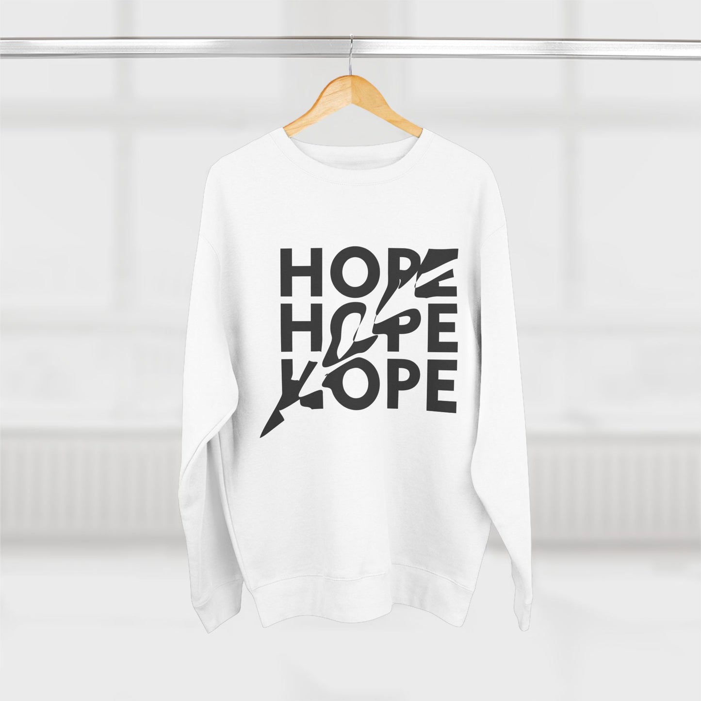 Hope Unisex Crewneck Sweatshirt, Inspirational Gift, Cozy Apparel, Motivational Wear, Encouragement Outfit, Everyday Comfort